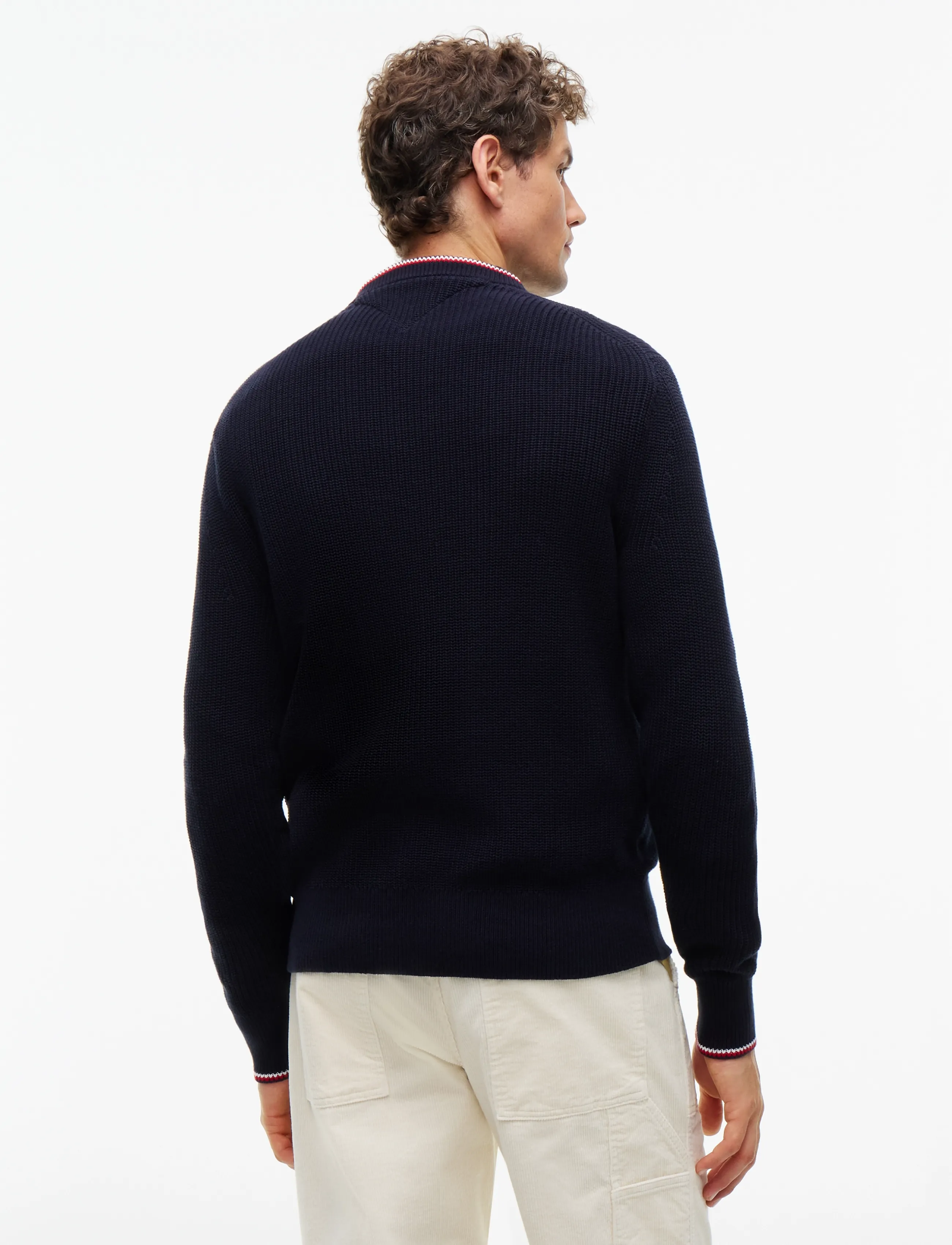 Tommy Hilfiger - RWB RIB CREW NECK - navy blue - 2