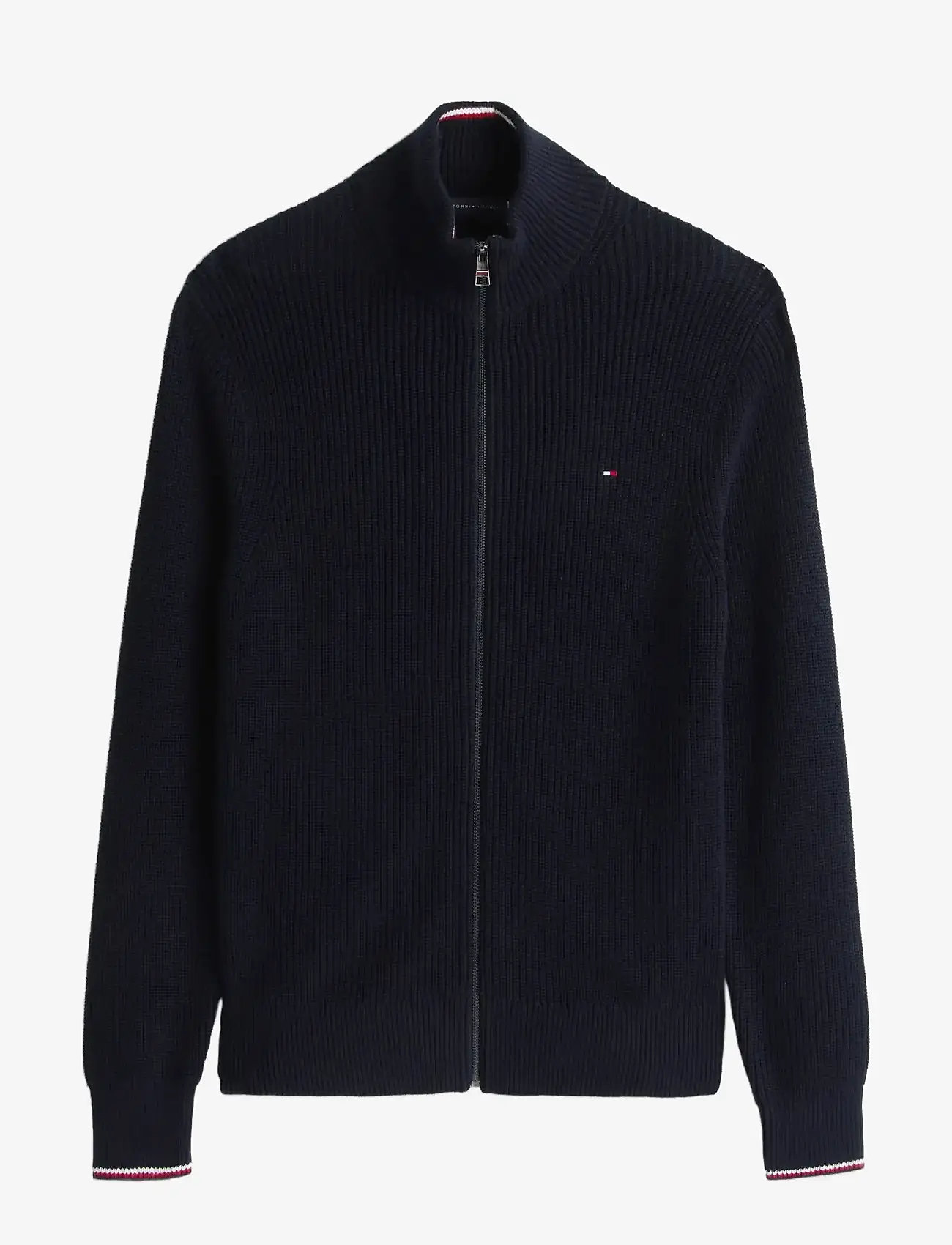 Tommy Hilfiger - RWB RIB ZIP THROUGH - fødselsdagsgaver - navy blue - 1