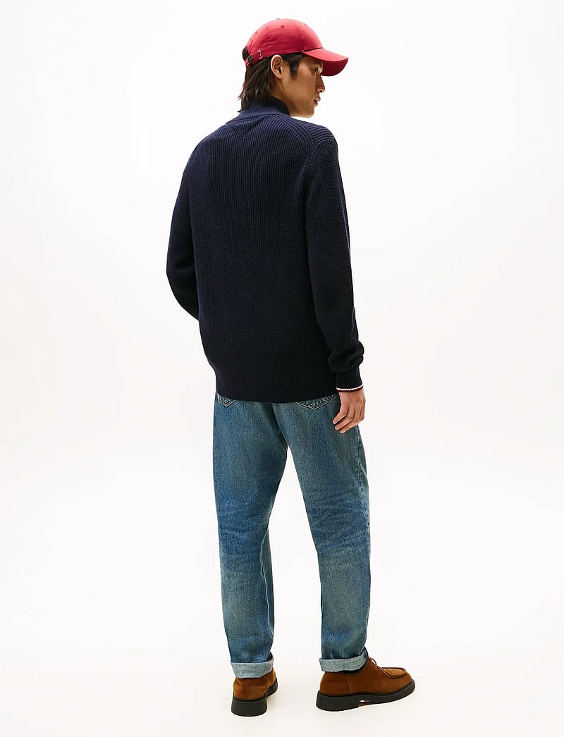 Tommy Hilfiger - RWB RIB ZIP THROUGH - swetry rozpinane na zamek - navy blue - 3