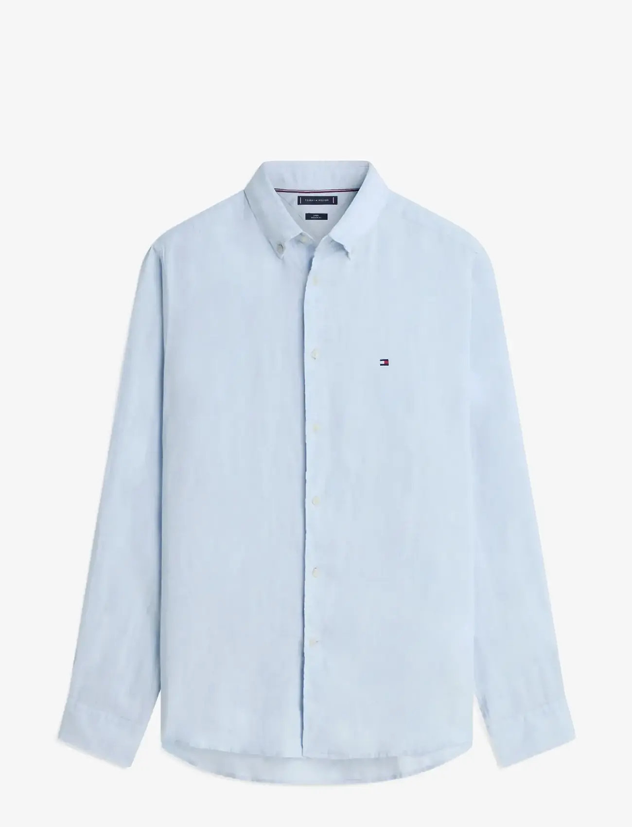 Tommy Hilfiger - PIGMENT DYED LI SOLID RF SHIRT - hørskjorter - breezy blue - 1