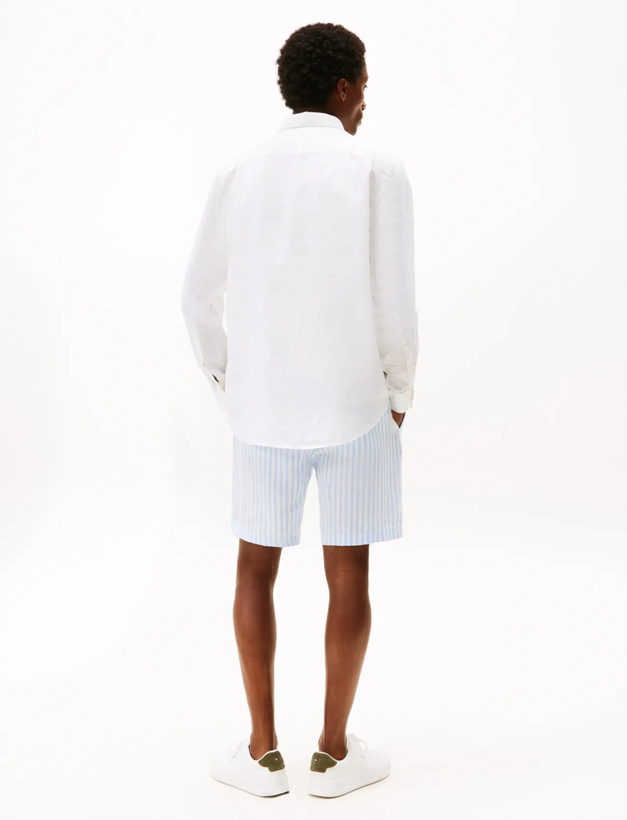 Tommy Hilfiger - PIGMENT DYED LI SOLID RF SHIRT - linen shirts - white - 2