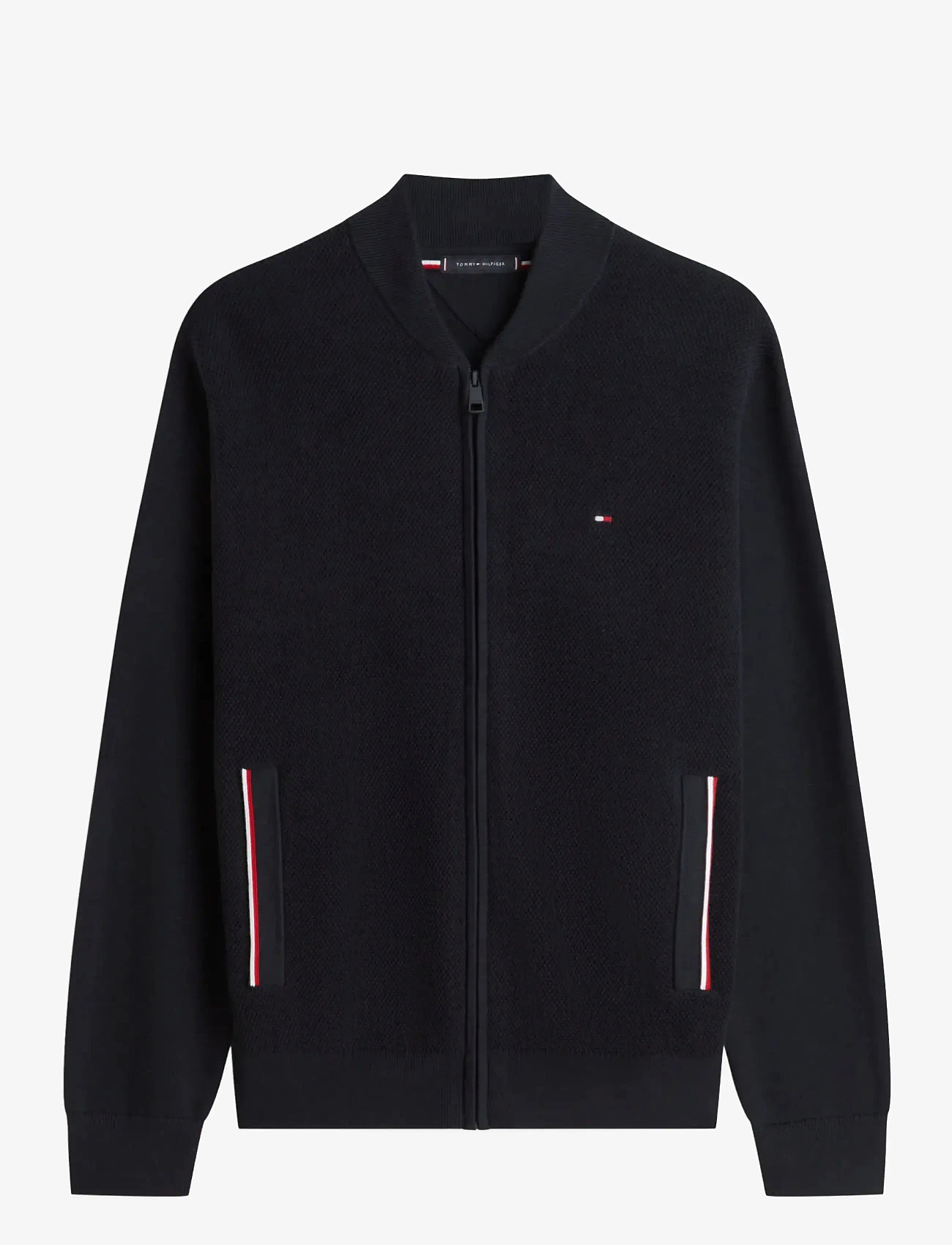 Tommy Hilfiger - RWB TEXTURED ZIP THROUGH BOMBER - full zip tröjor - desert sky - 0