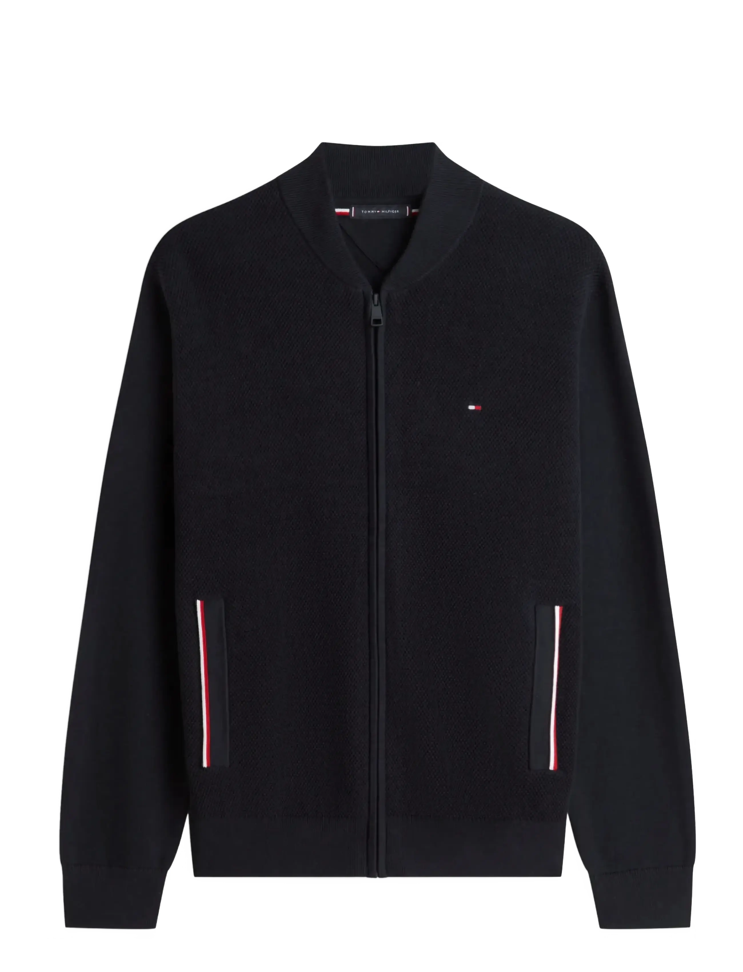 RWB TEXTURED ZIP THROUGH BOMBER - DESERT SKY