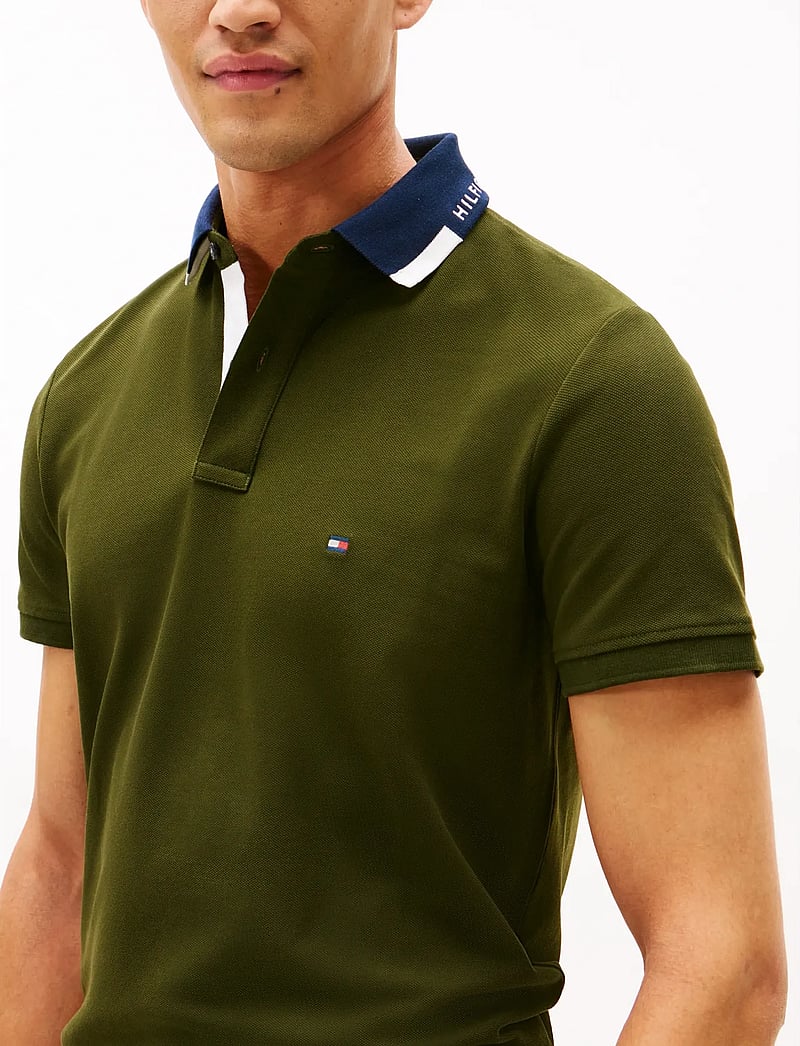 Tommy Hilfiger - PIQUE GRAFIC COLLAR REG POLO - lühikeste varrukatega polod - arctic spruce - 4