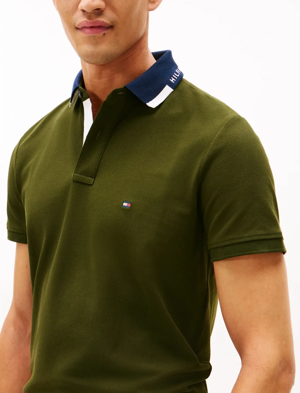 Tommy Hilfiger - PIQUE GRAFIC COLLAR REG POLO - kurzärmelig - arctic spruce - 4