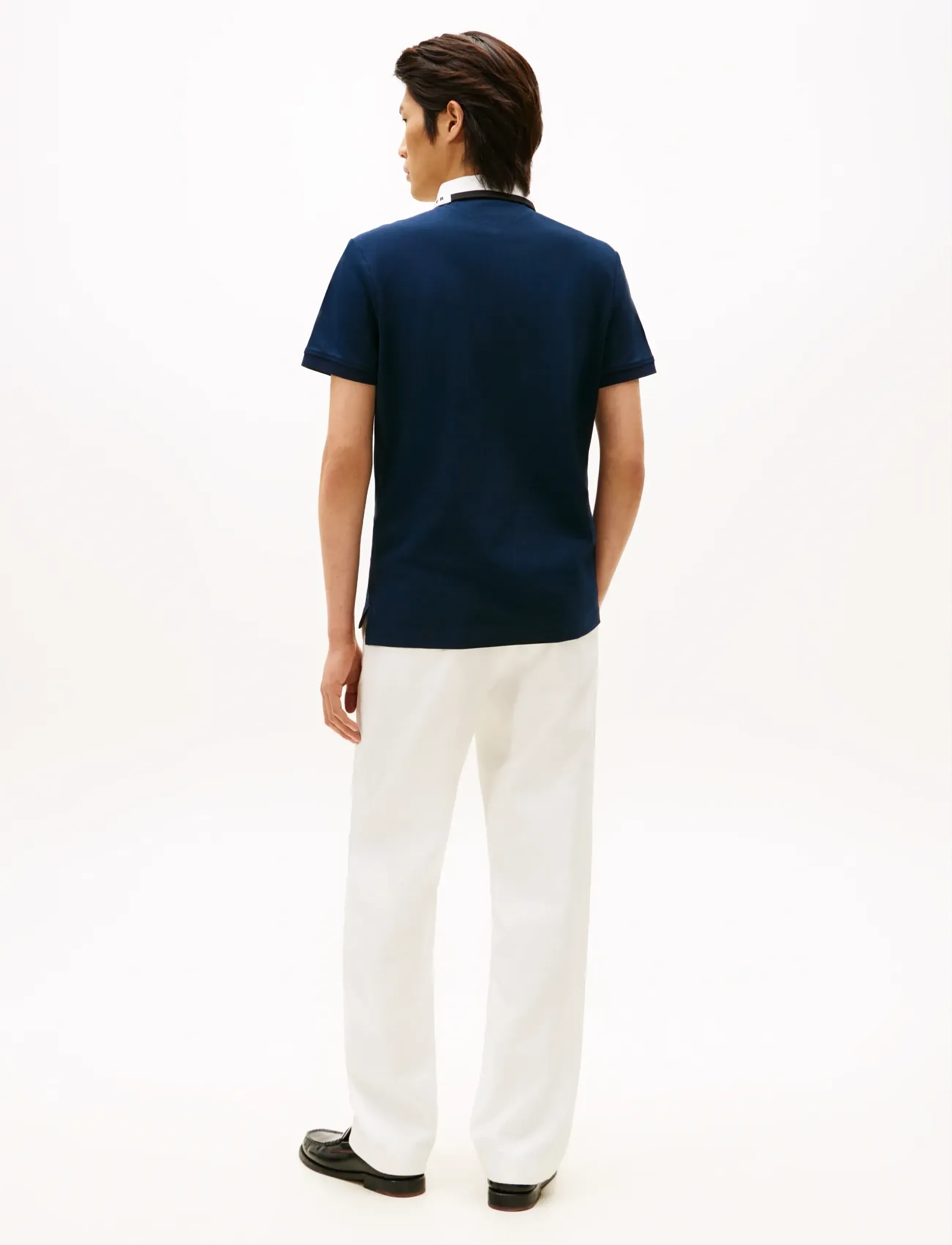 Tommy Hilfiger - PIQUE GRAFIC COLLAR REG POLO - kortærmede poloer - dark night navy - 3