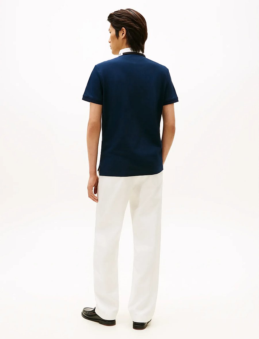 Tommy Hilfiger - PIQUE GRAFIC COLLAR REG POLO - kurzärmelig - dark night navy - 3