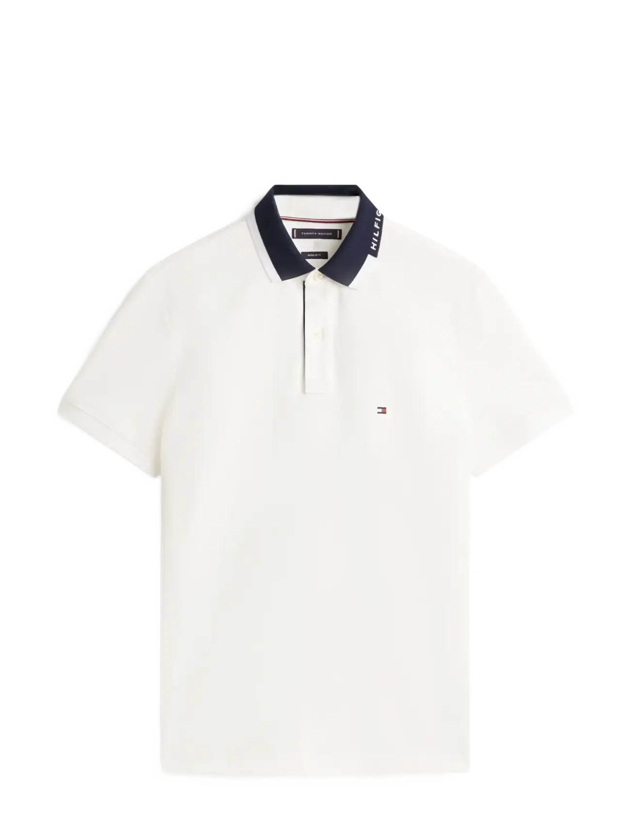 TOMMY HILFIGER Pique Grafic Collar Reg Polo Weiß - XXL - Herren
