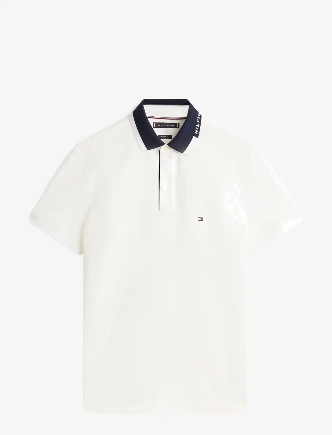Tommy Hilfiger - PIQUE GRAFIC COLLAR REG POLO - lühikeste varrukatega polod - ecru - 1