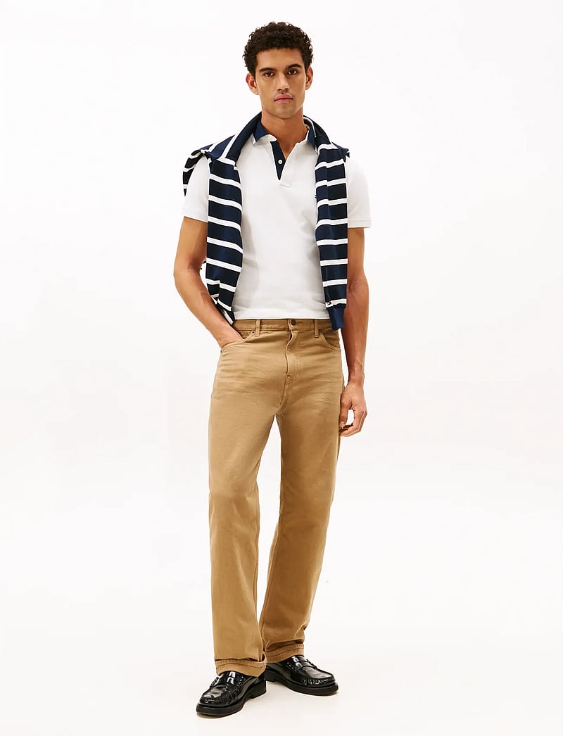 Tommy Hilfiger - PIQUE GRAFIC COLLAR REG POLO - lühikeste varrukatega polod - ecru - 2