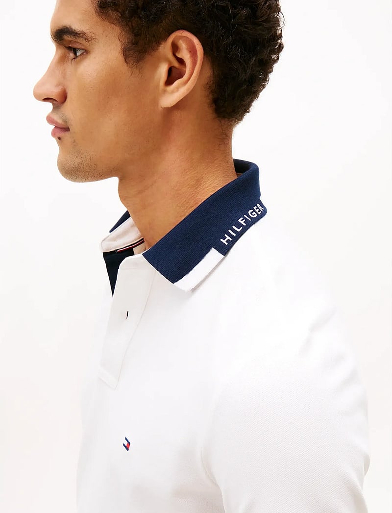 Tommy Hilfiger - PIQUE GRAFIC COLLAR REG POLO - lühikeste varrukatega polod - ecru - 4