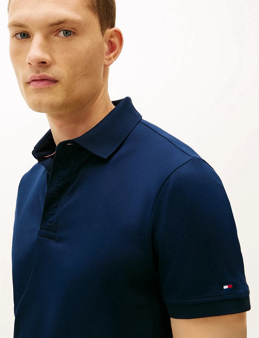 Tommy Hilfiger - HIDDEN PLACKET DETAIL REG POLO - lühikeste varrukatega polod - dark night navy - 4