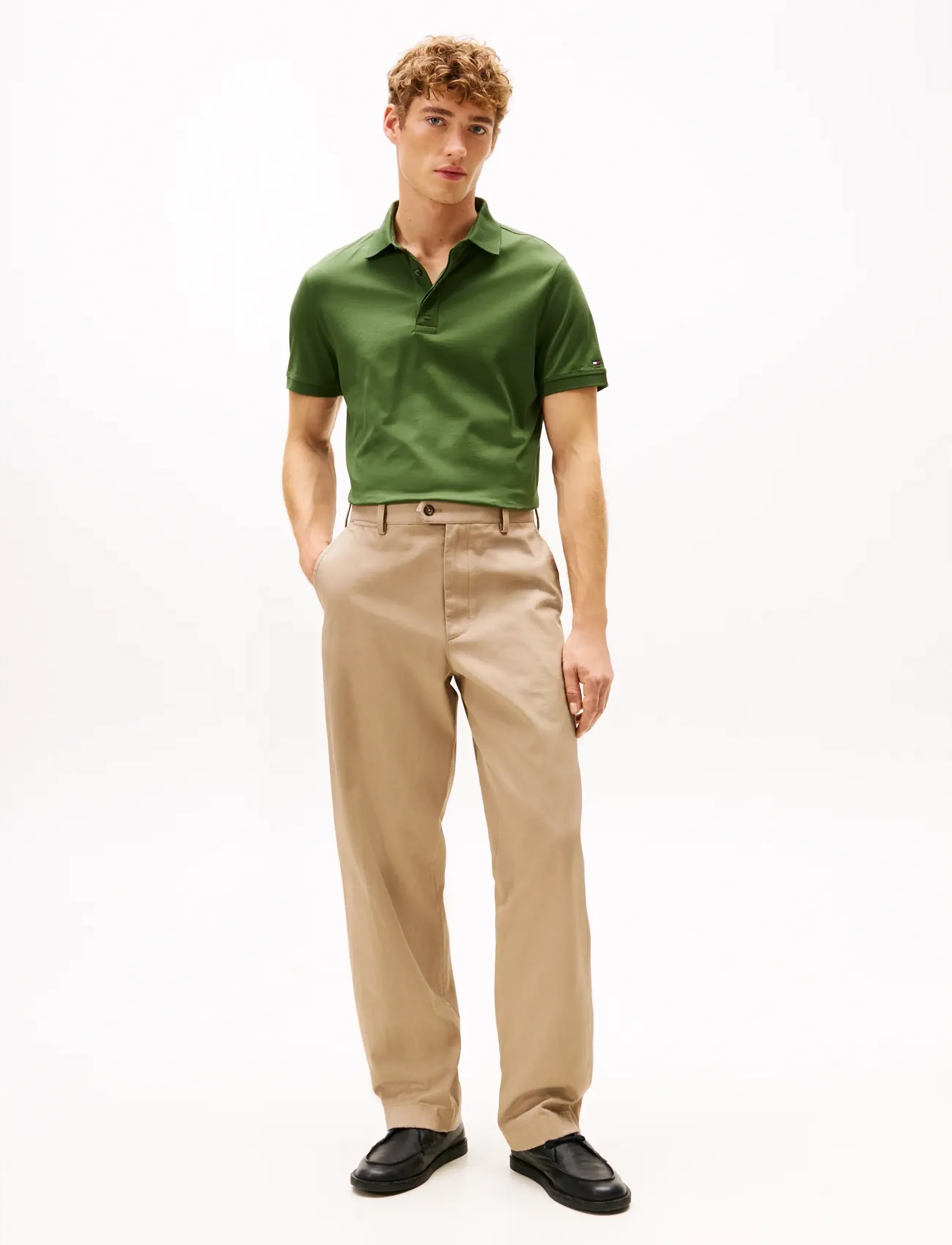 Tommy Hilfiger - HIDDEN PLACKET DETAIL REG POLO - short-sleeved polos - mountain pine - 2