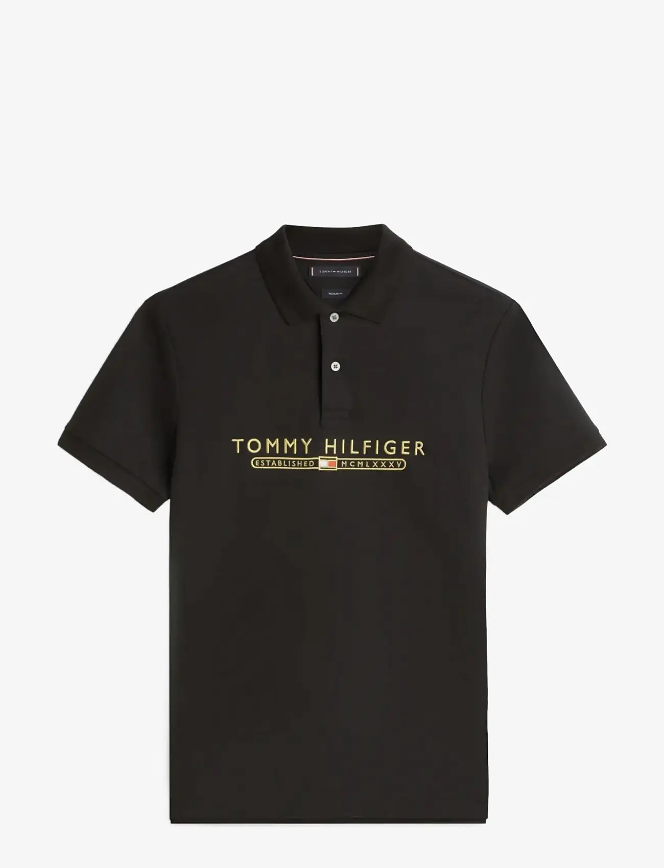 Tommy Hilfiger - ICON LUX INTERLOCK REG POLO - kortärmade pikéer - black - 1