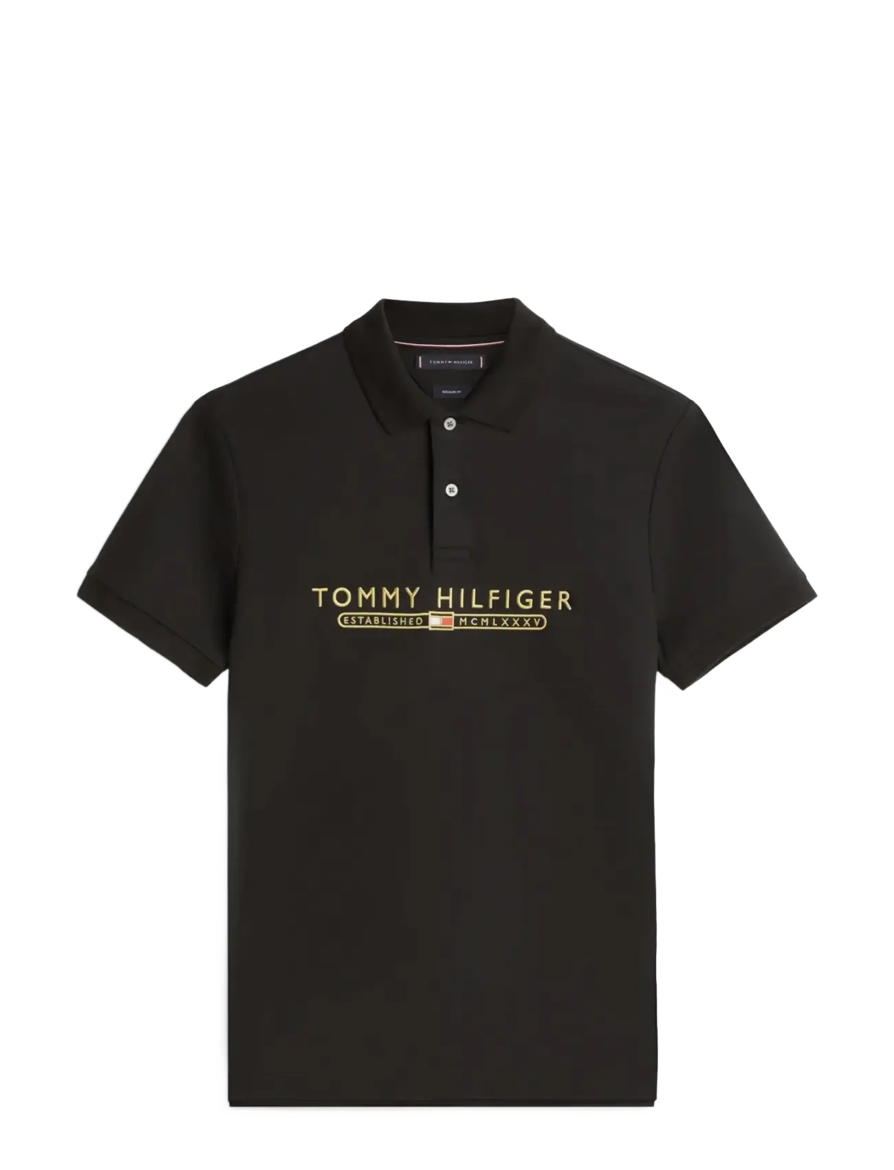Tommy Hilfiger ICON LUX INTERLOCK REG POLO - Poloer - BLACK / black