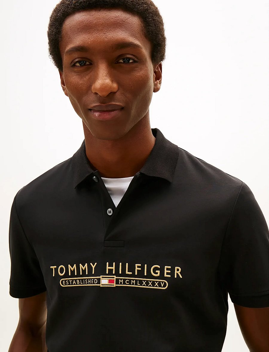 Tommy Hilfiger - ICON LUX INTERLOCK REG POLO - kurzärmelig - black - 4