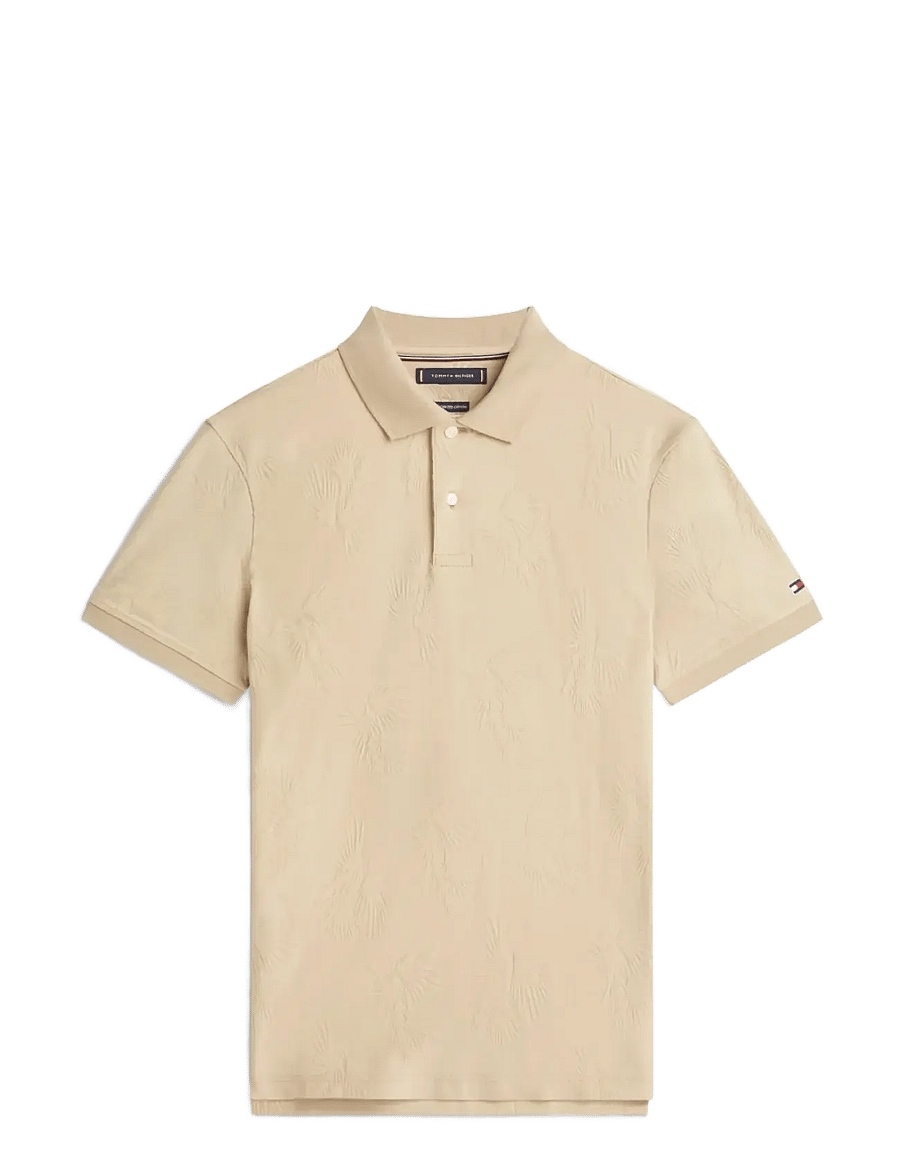 Tommy Hilfiger - ALL OVER JACQUARD REG POLO - kurzärmelig - sandalwood - 1