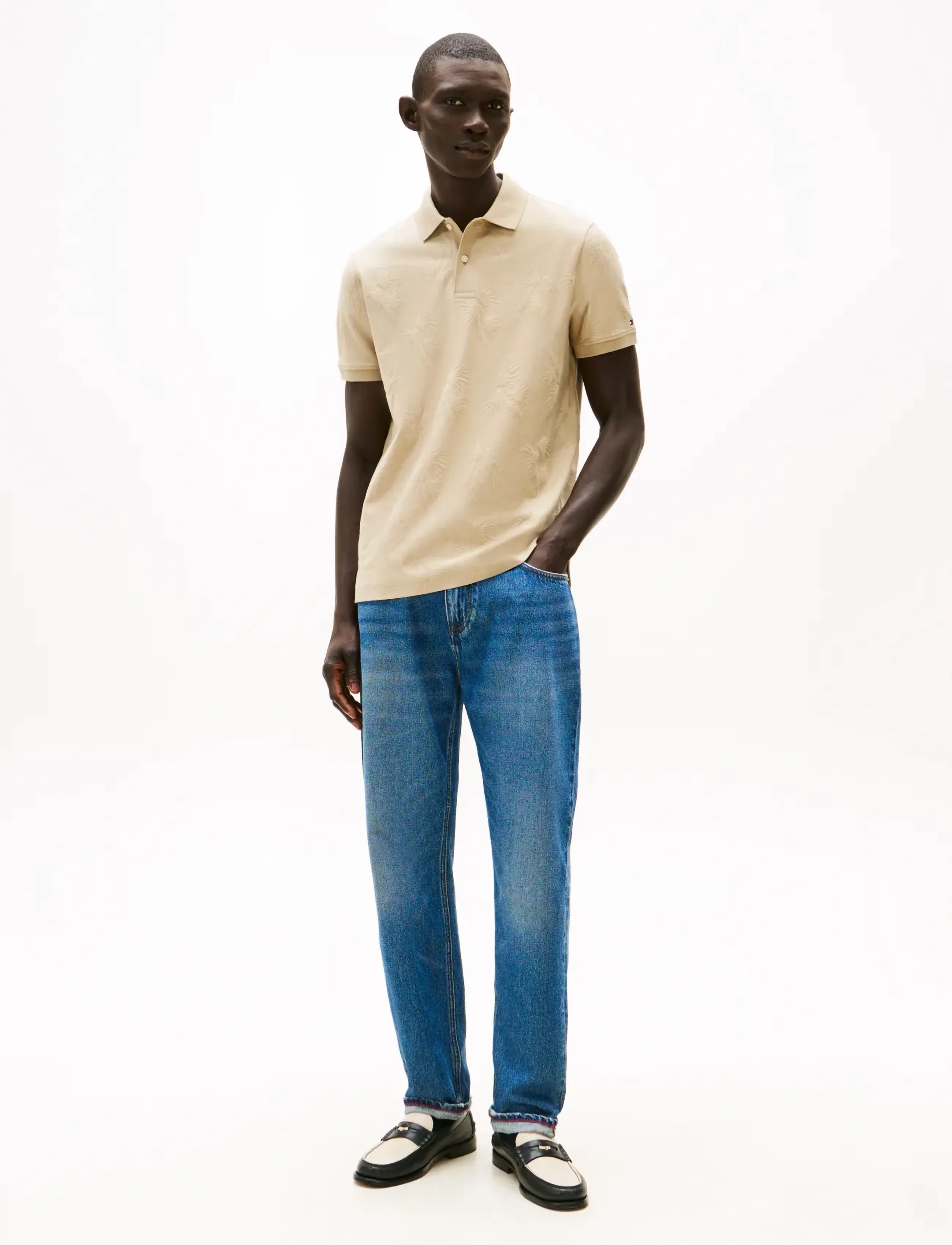 Tommy Hilfiger - ALL OVER JACQUARD REG POLO - kortärmade pikéer - sandalwood - 2