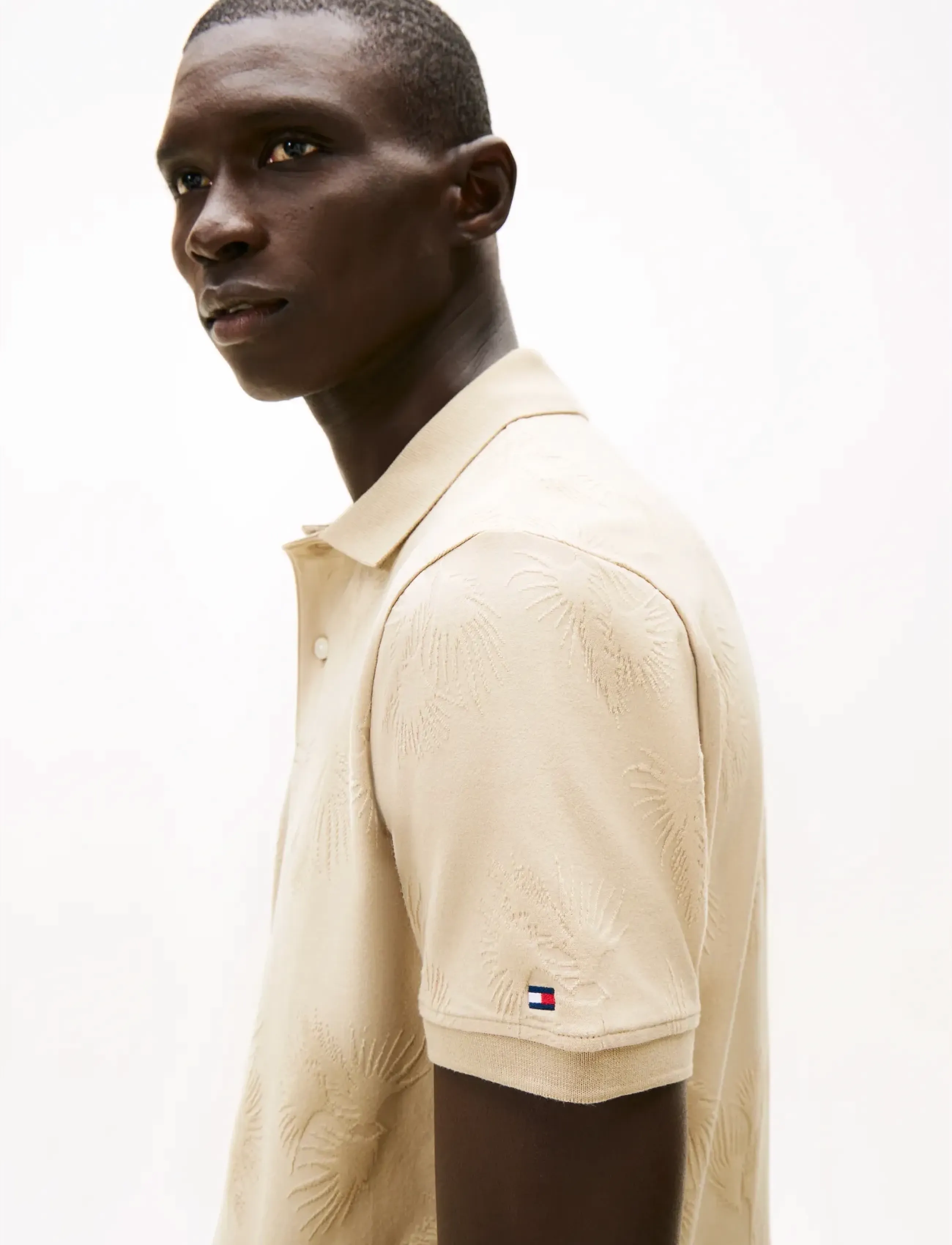 Tommy Hilfiger - ALL OVER JACQUARD REG POLO - kortärmade pikéer - sandalwood - 4