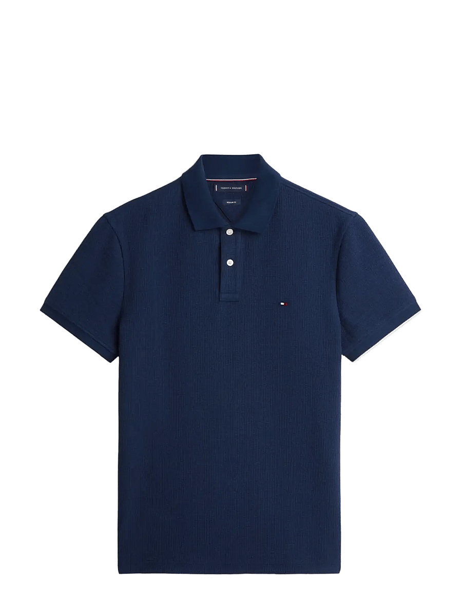 Tommy Hilfiger - SEERSUCKER REG POLO - kurzärmelig - dark night navy - 1
