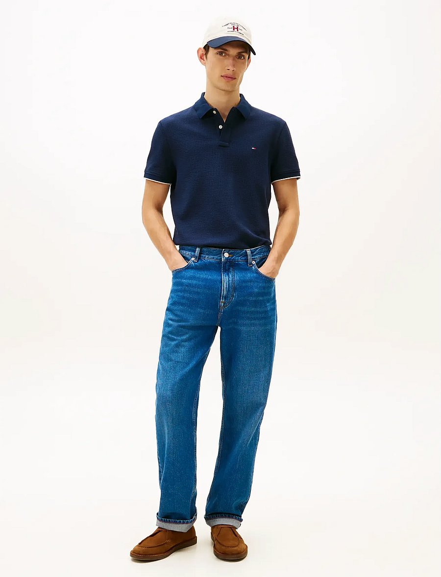 Tommy Hilfiger - SEERSUCKER REG POLO - kurzärmelig - dark night navy - 2