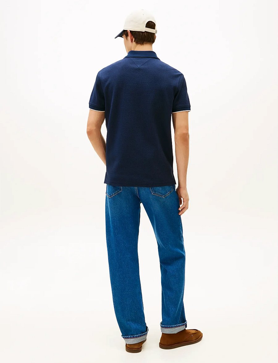 Tommy Hilfiger - SEERSUCKER REG POLO - kurzärmelig - dark night navy - 3