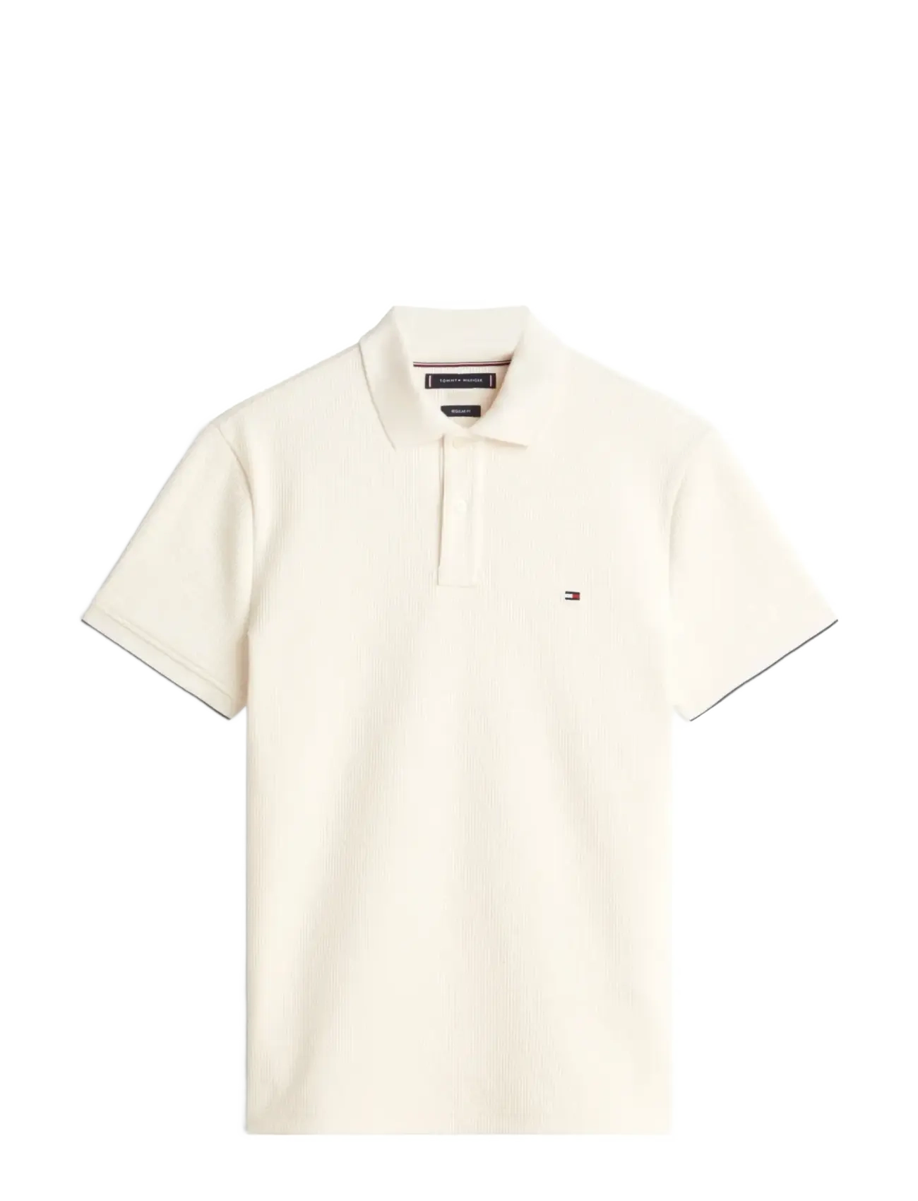 SEERSUCKER REG POLO - IVORY PETAL