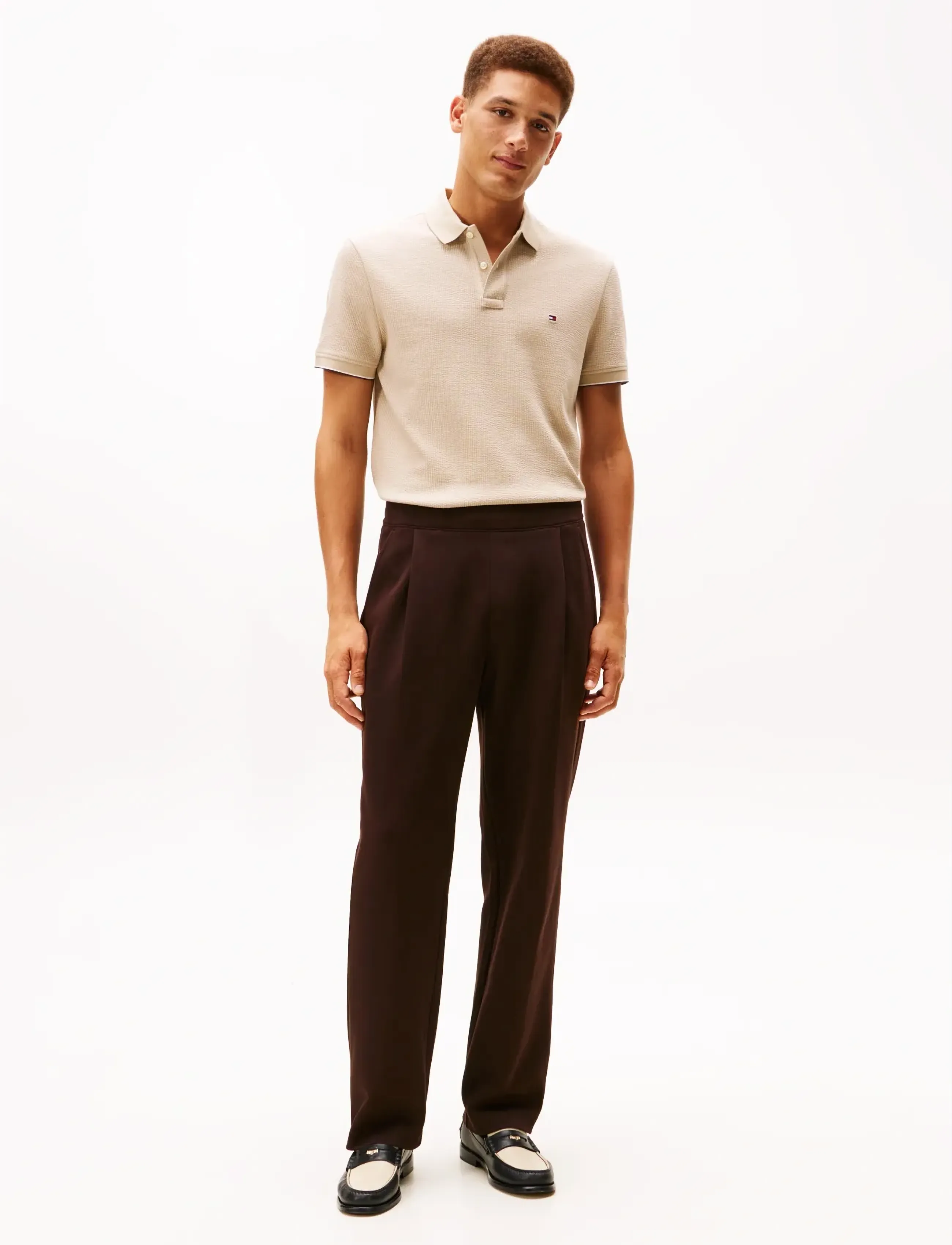 Tommy Hilfiger - SEERSUCKER REG POLO - sandalwood - 2