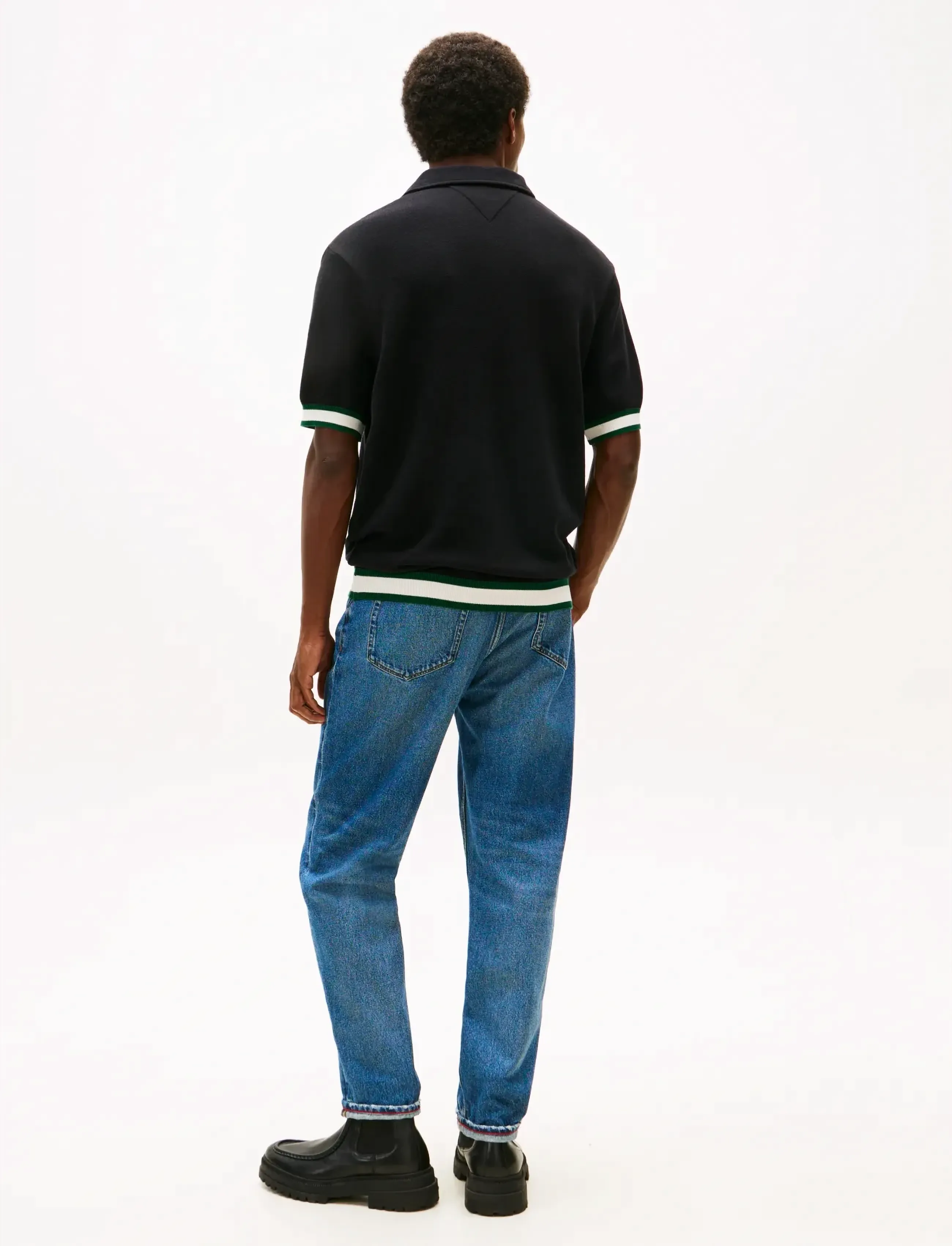 Tommy Hilfiger - FLATKNIT CLASSIC FIT POLO - kootud polosärgid - black - 3