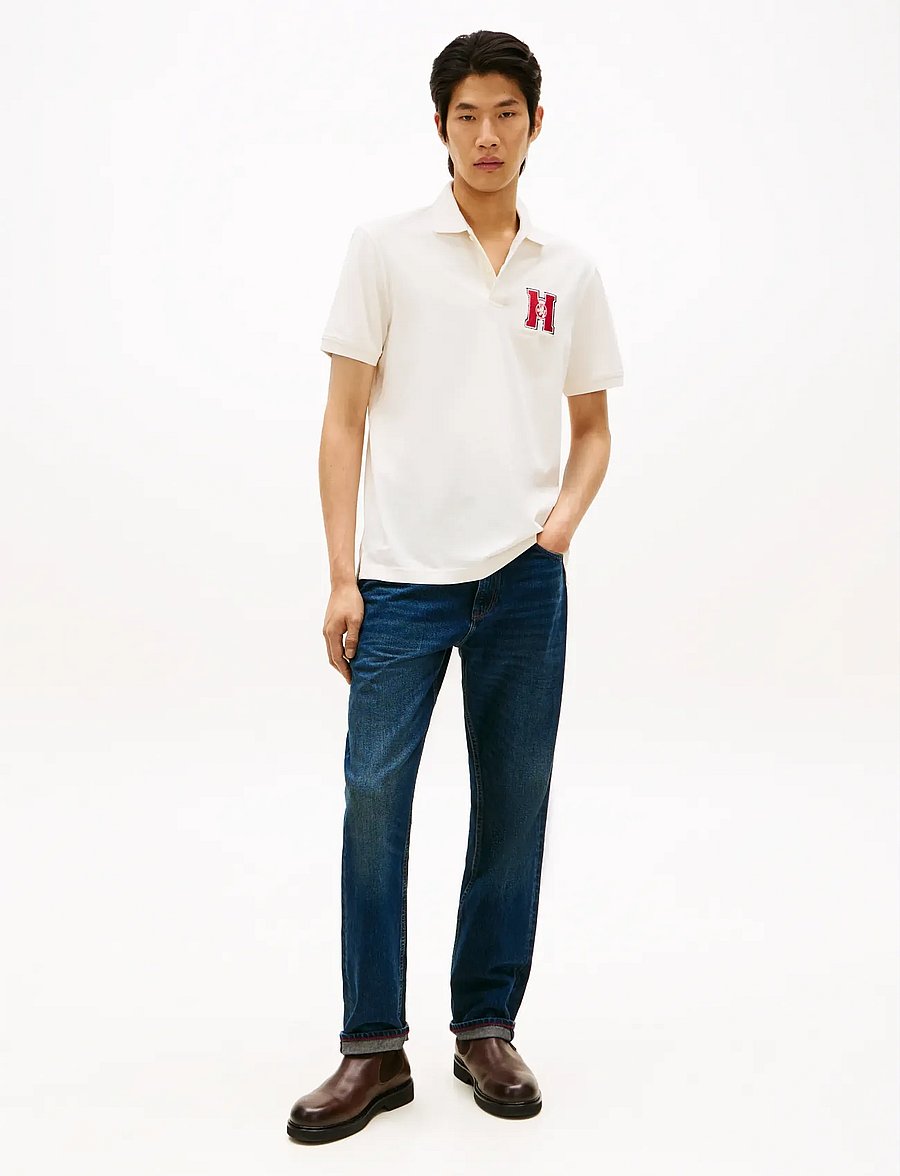 Tommy Hilfiger - ELEVATED GRAPHIC REG POLO - kortærmede poloer - ivory petal - 2