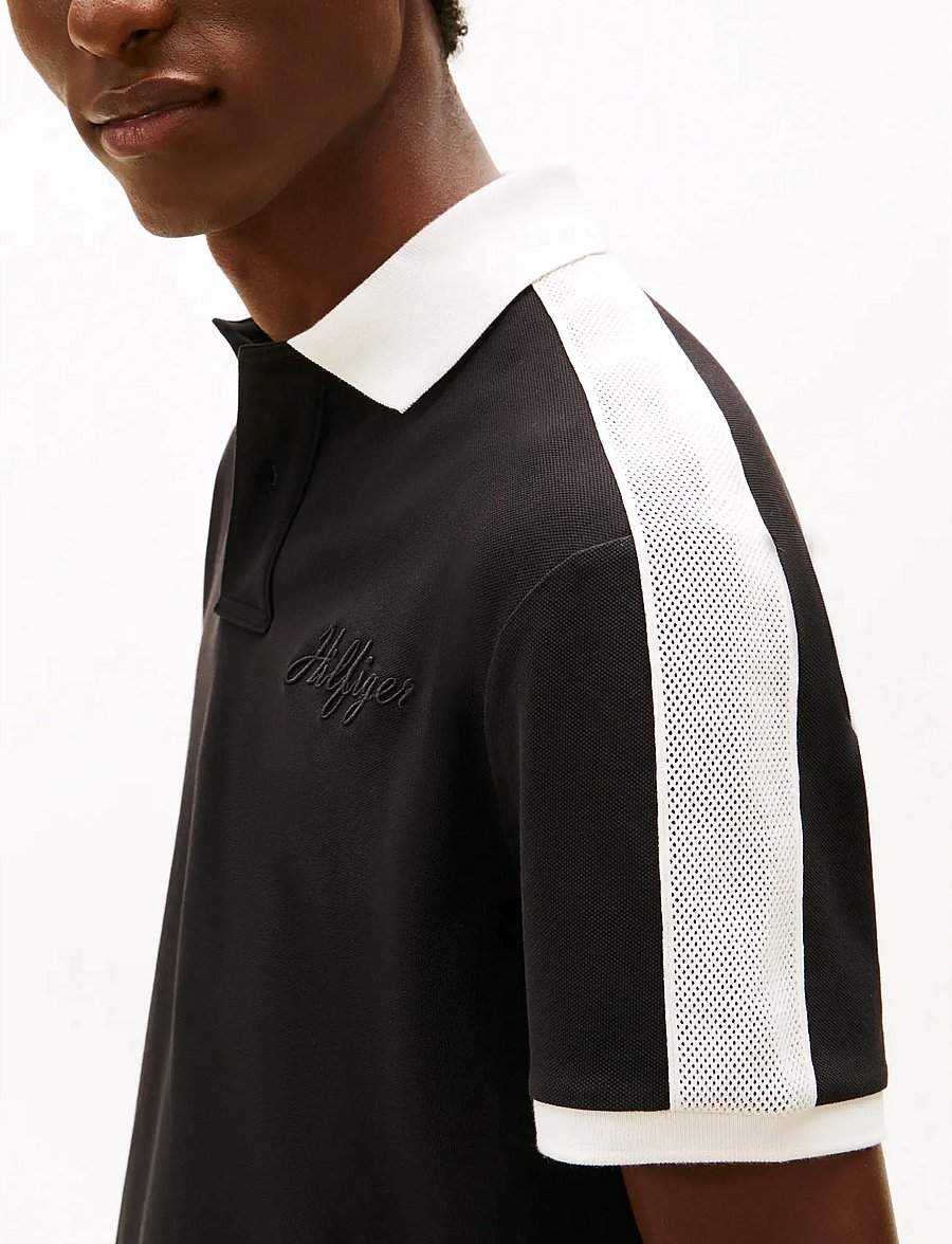 Tommy Hilfiger - MESH DETAIL CLASSIC FIT POLO - kurzärmelig - black - 4