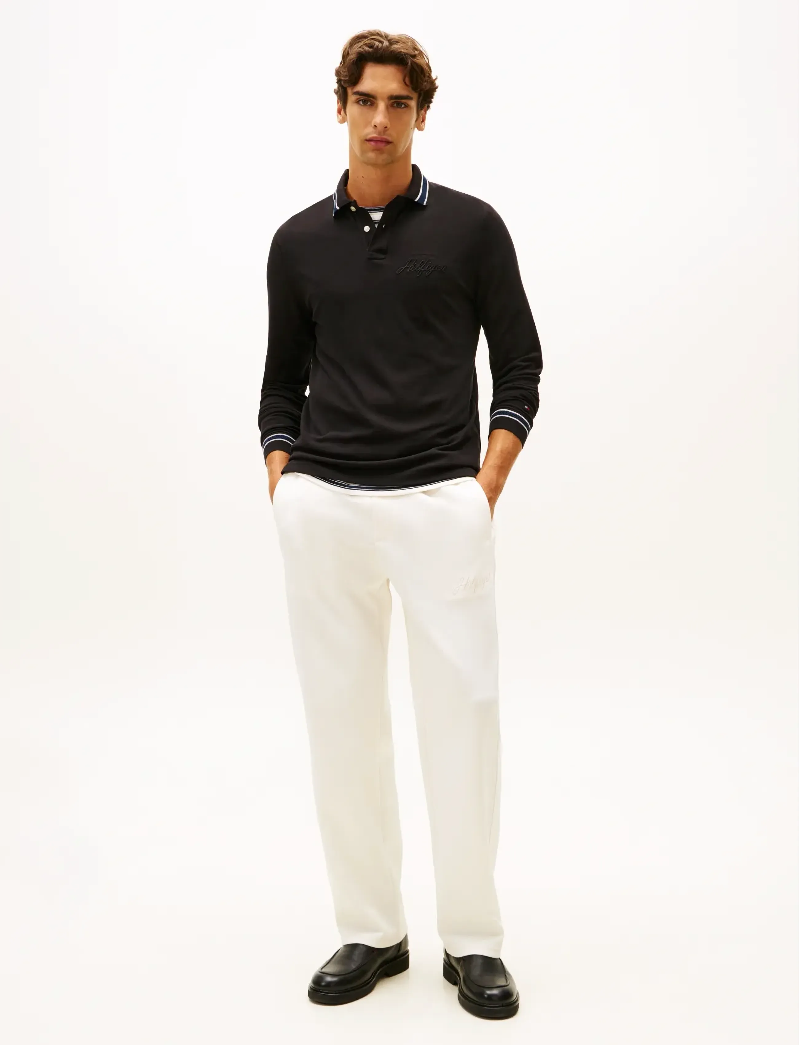 Tommy Hilfiger - LS CHEST EMBRO REG POLO - polos à manches longues - black - 2