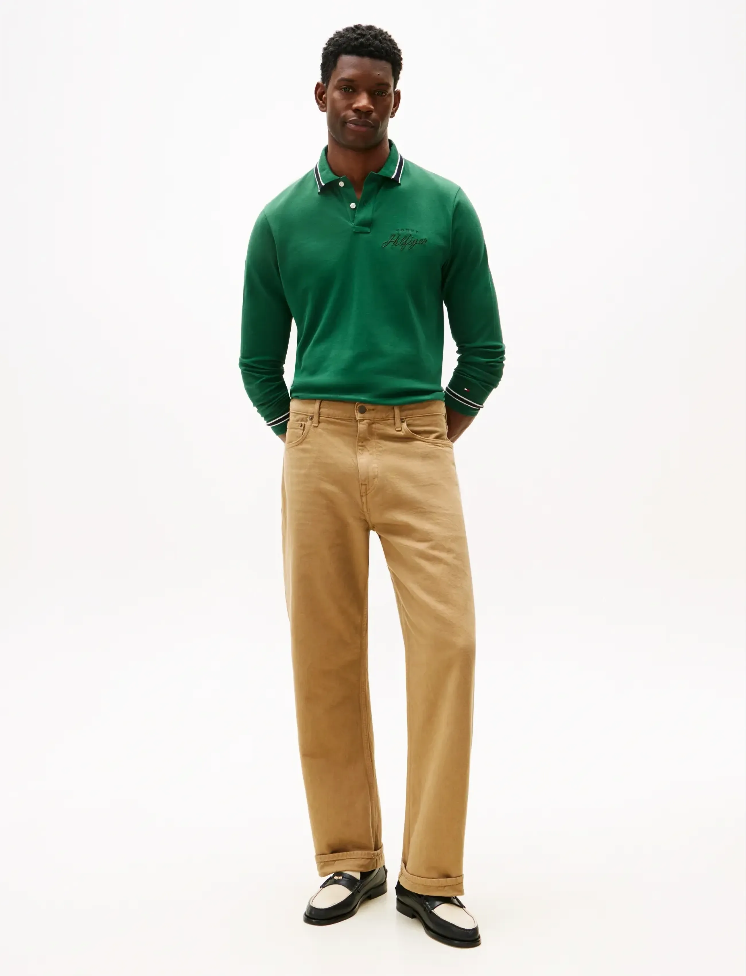 Tommy Hilfiger - LS CHEST EMBRO REG POLO - pikkade varrukatega polod - darkened emerald - 2