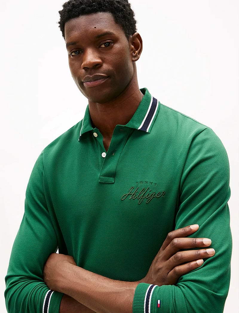 Tommy Hilfiger - LS CHEST EMBRO REG POLO - pikkade varrukatega polod - darkened emerald - 4