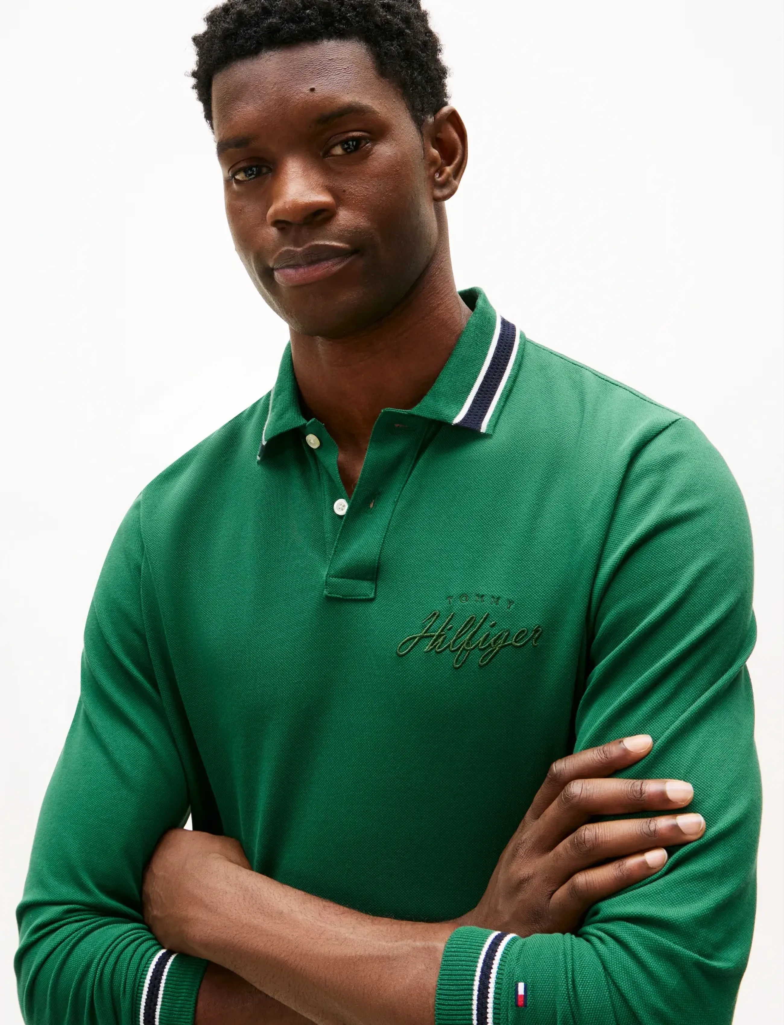 Tommy Hilfiger - LS CHEST EMBRO REG POLO - pikkade varrukatega polod - darkened emerald - 4