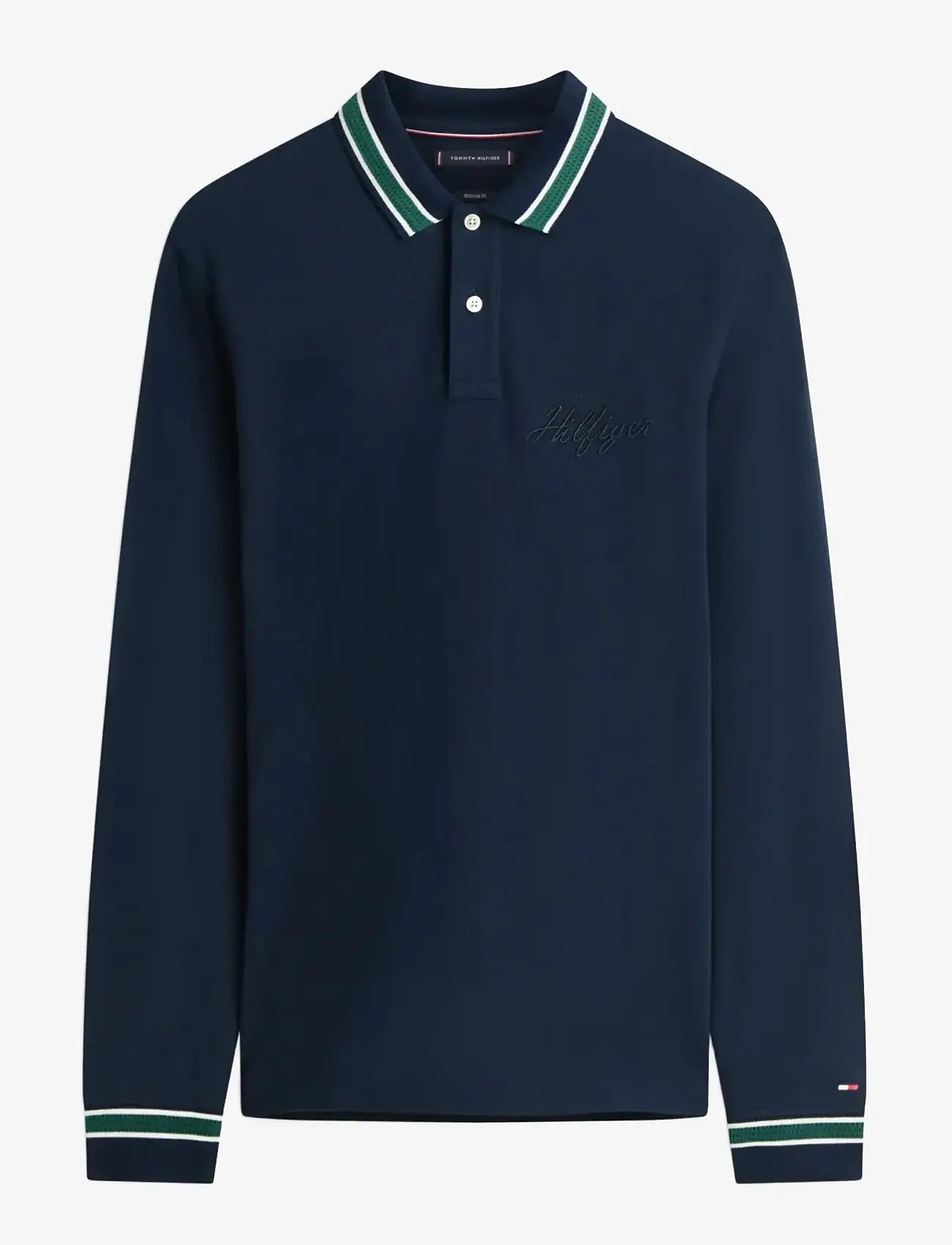 Tommy Hilfiger - LS CHEST EMBRO REG POLO - langärmelig - dark night navy - 1