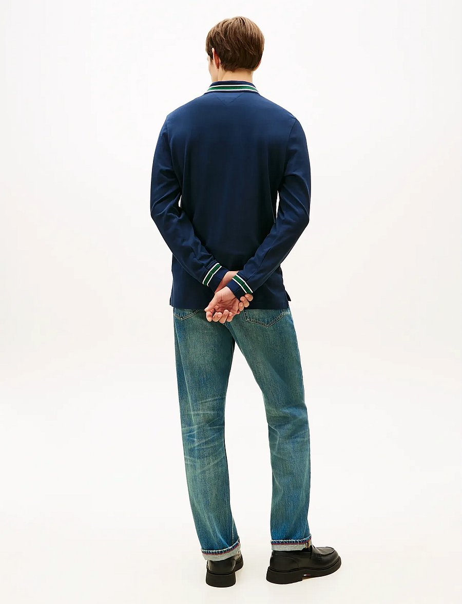 Tommy Hilfiger - LS CHEST EMBRO REG POLO - pikkade varrukatega polod - dark night navy - 3