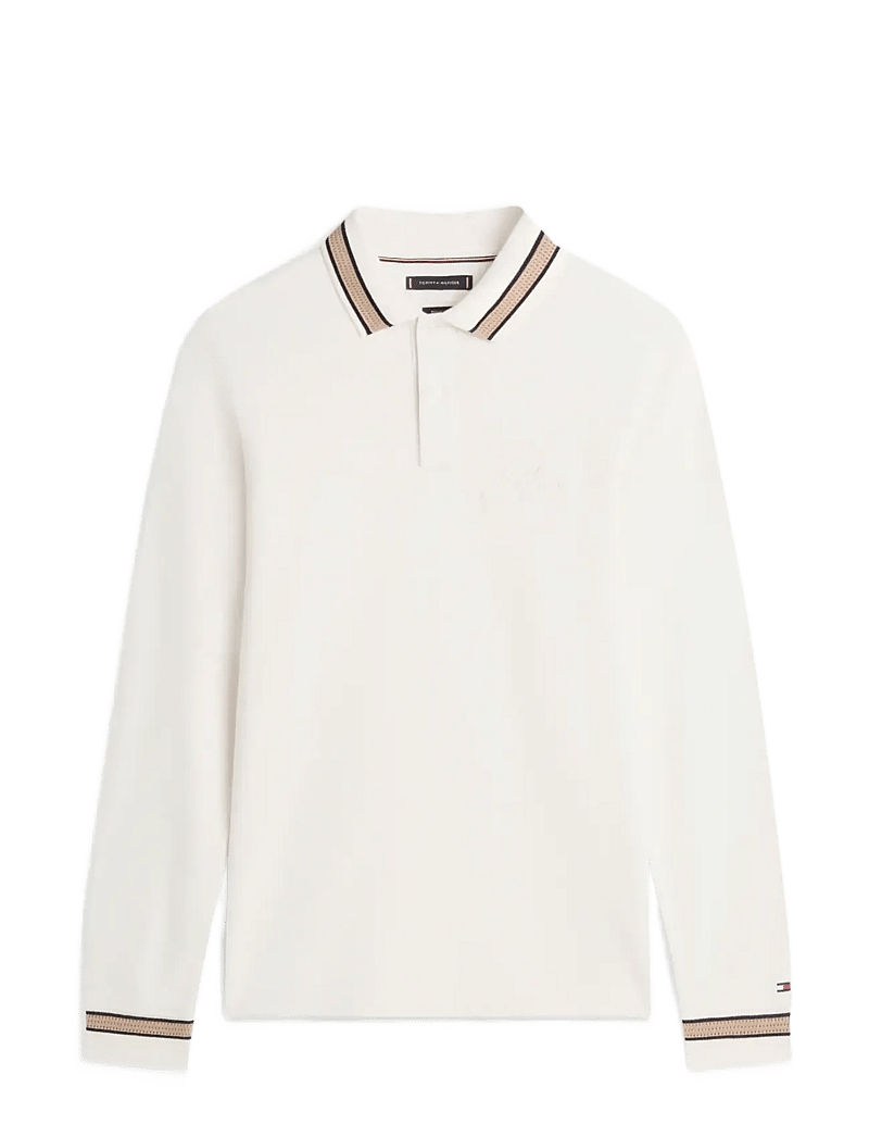 Tommy Hilfiger - LS CHEST EMBRO REG POLO - langärmelig - ivory petal - 1