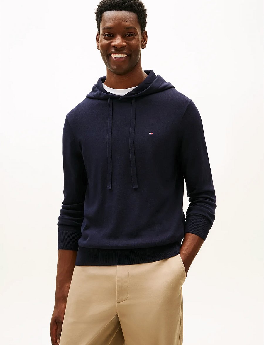 Tommy Hilfiger - ESSENTIAL COTTON HOODY - kapuutsiga pusad - desert sky - 0