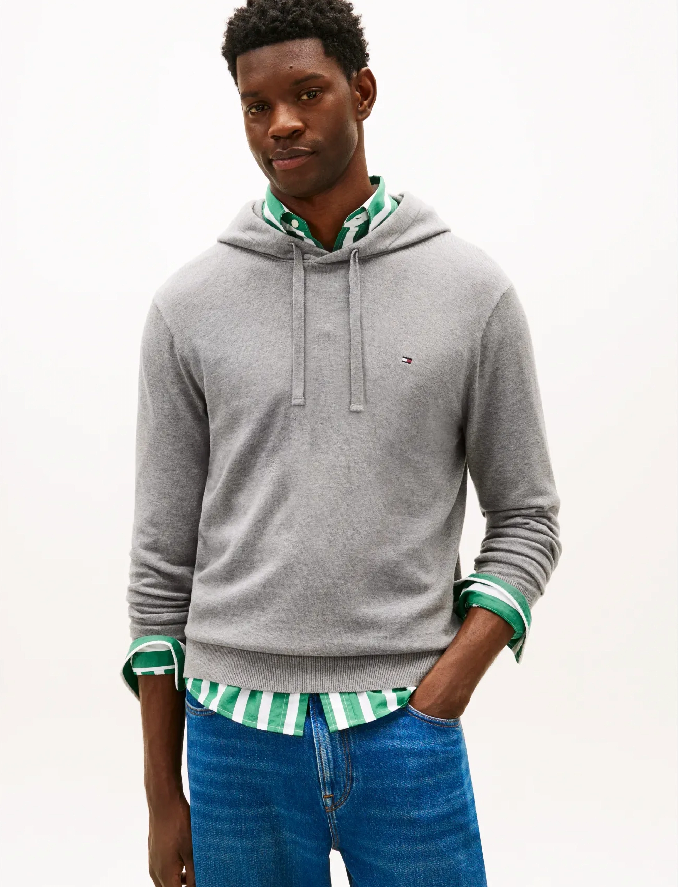 Tommy Hilfiger ESSENTIAL COTTON HOODY - Kläder - MEDIUM GREY HEATHER / grey