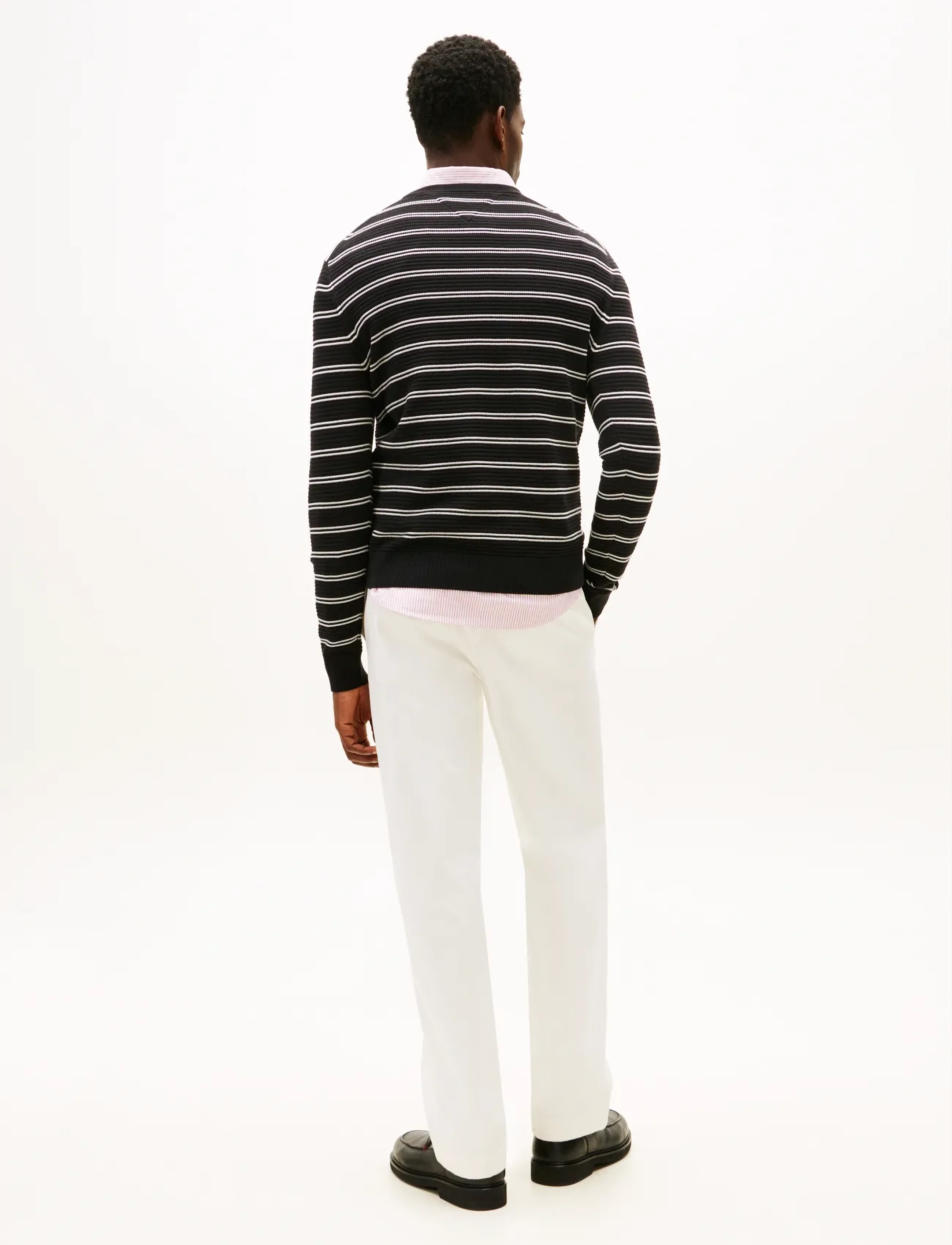 Tommy Hilfiger - SEASONAL STRUCTURE CNECK - round necks - black ivory petal - 3