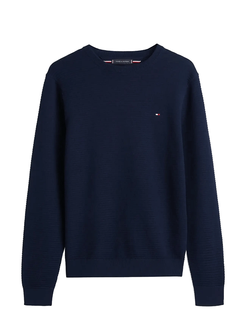 Tommy Hilfiger - SEASONAL STRUCTURE CNECK - rundhalsad - dark night navy - 1