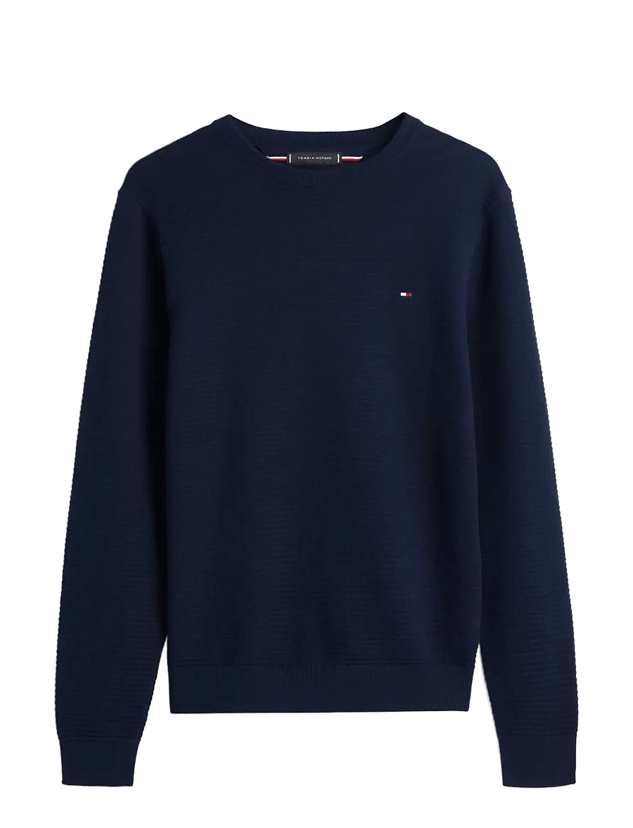 Tommy Hilfiger - SEASONAL STRUCTURE CNECK - rundhals - dark night navy - 1