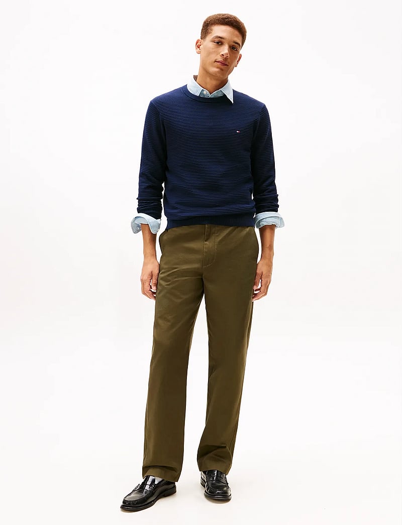 Tommy Hilfiger - SEASONAL STRUCTURE CNECK - rundhalsad - dark night navy - 2