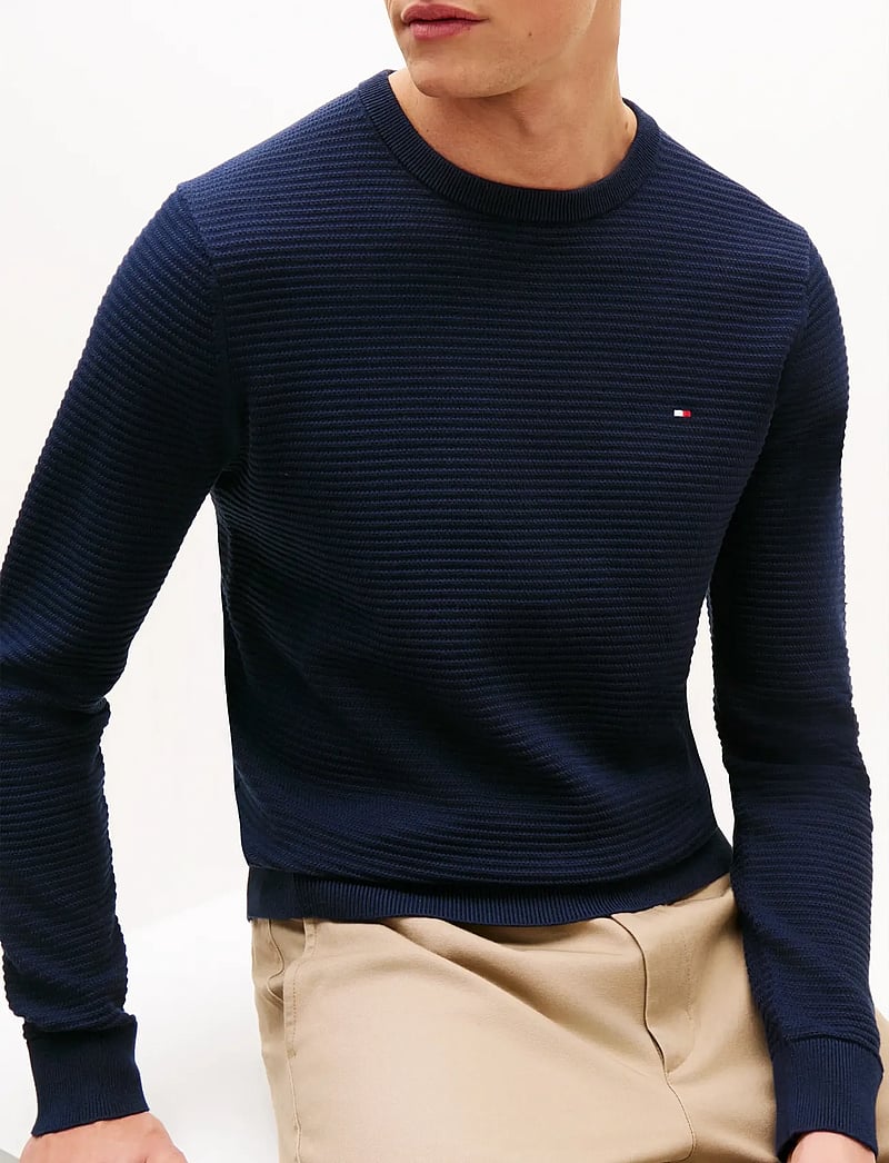 Tommy Hilfiger - SEASONAL STRUCTURE CNECK - rundhals - dark night navy - 4