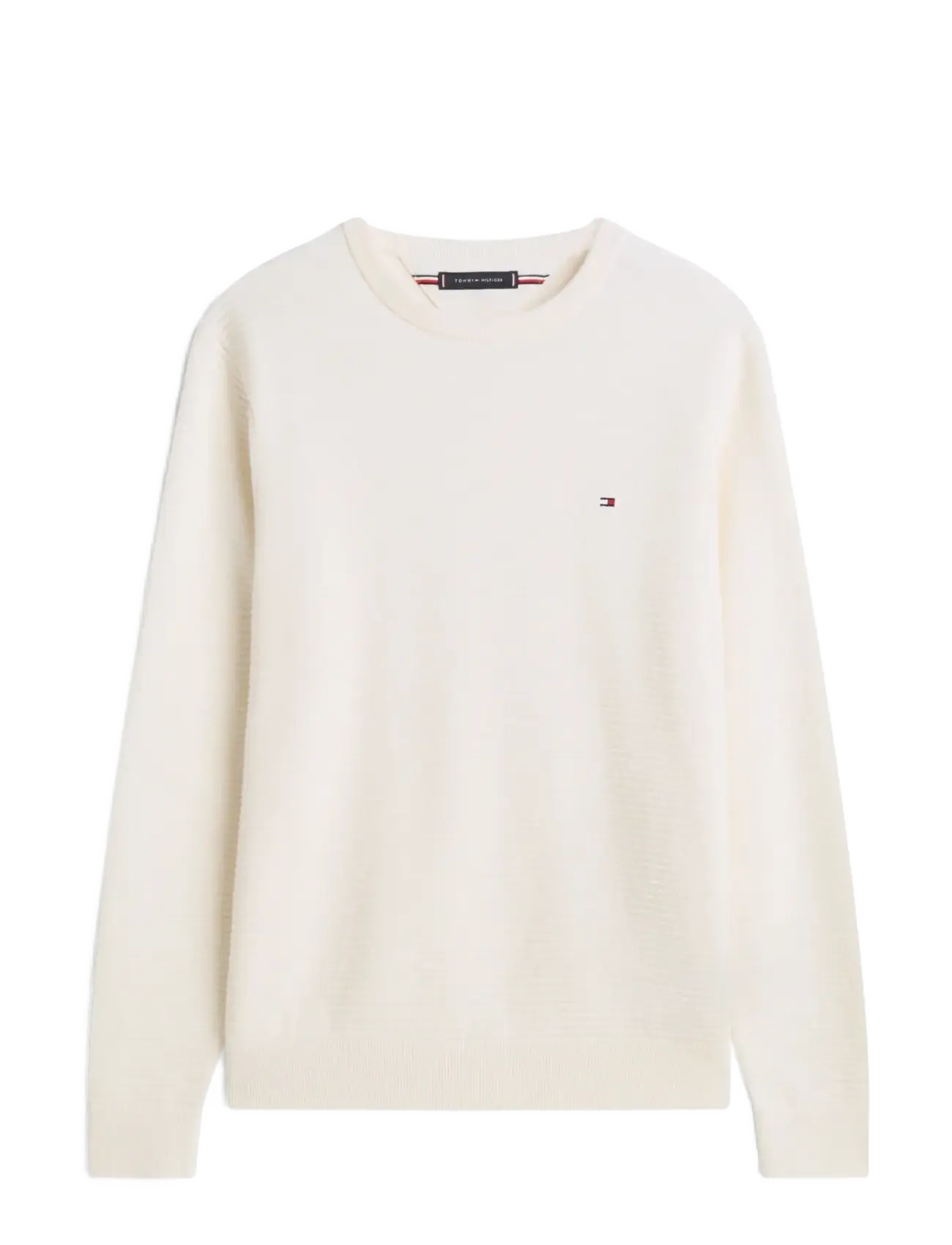 Tommy Hilfiger SEASONAL STRUCTURE CNECK - Strik - IVORY PETAL / cream