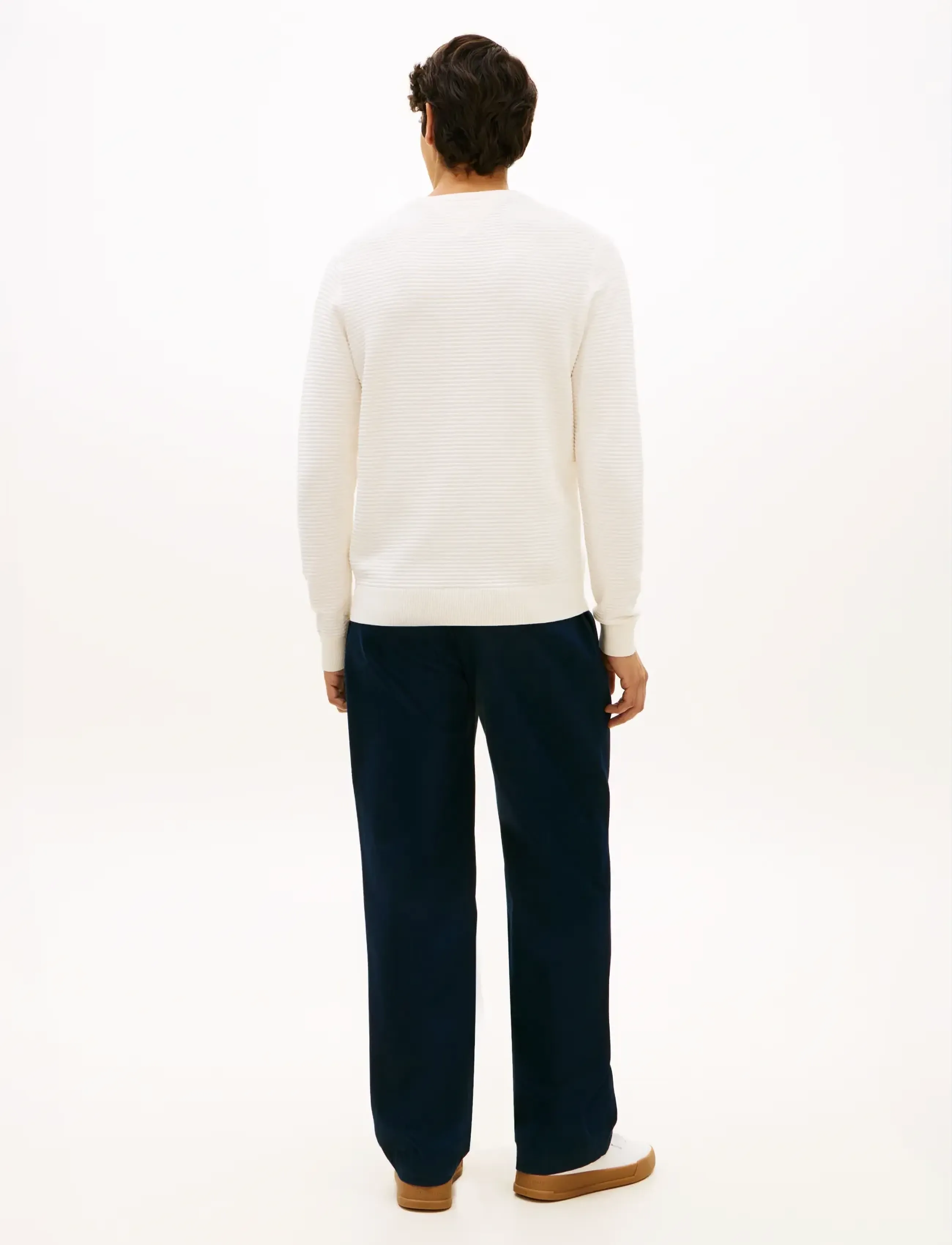 Tommy Hilfiger - SEASONAL STRUCTURE CNECK - rund hals - ivory petal - 3