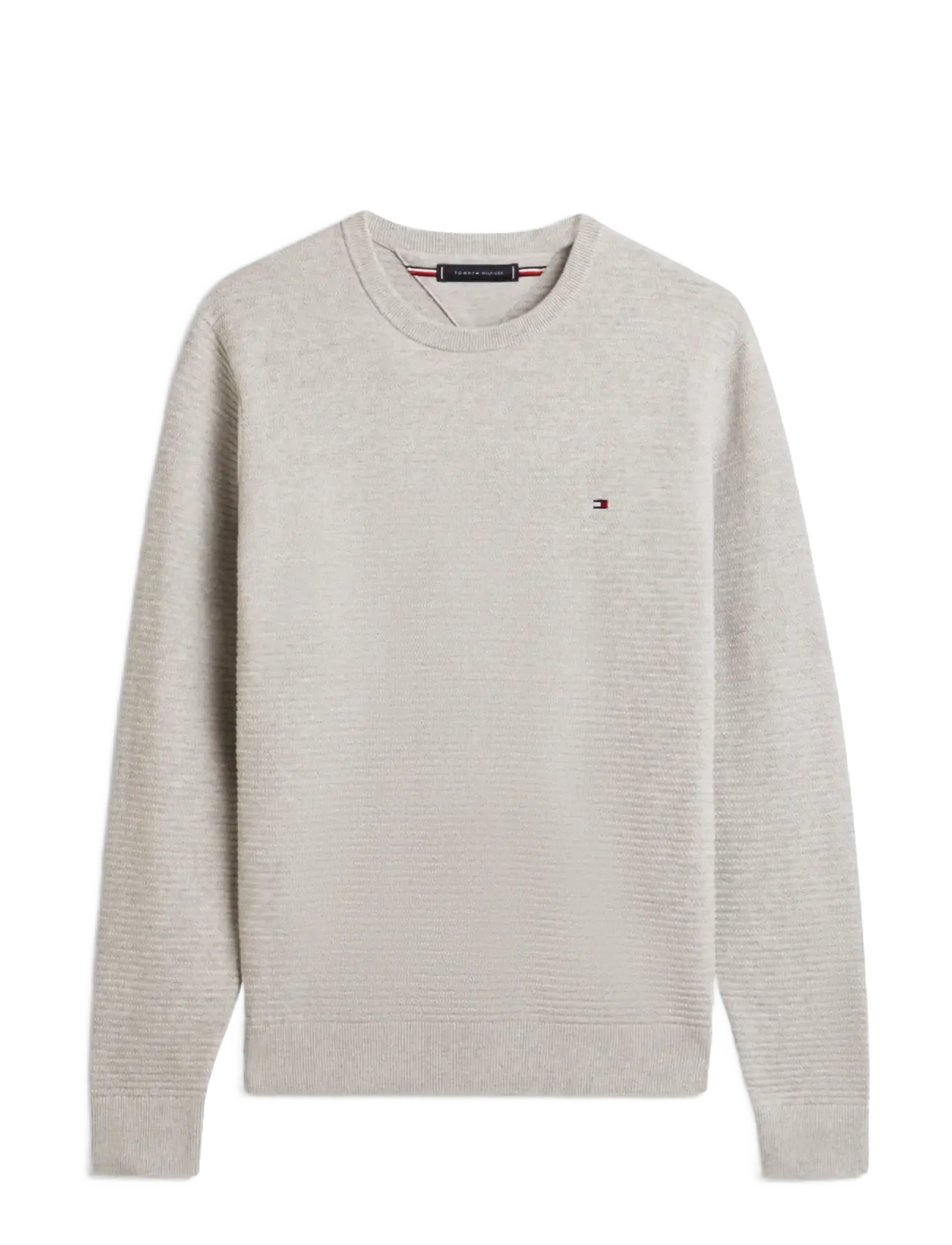 Tommy Hilfiger SEASONAL STRUCTURE CNECK - Clothing - LIGHT GREY HEATHER / grey