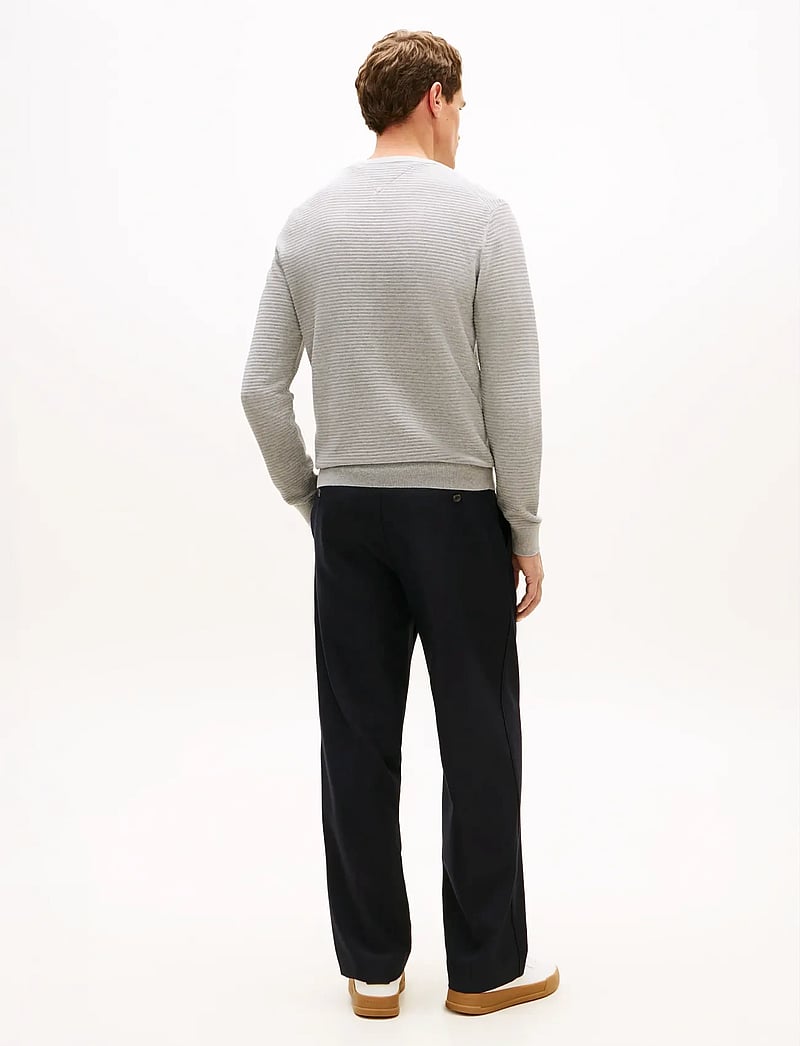 Tommy Hilfiger - SEASONAL STRUCTURE CNECK - rundhalsad - light grey heather - 3