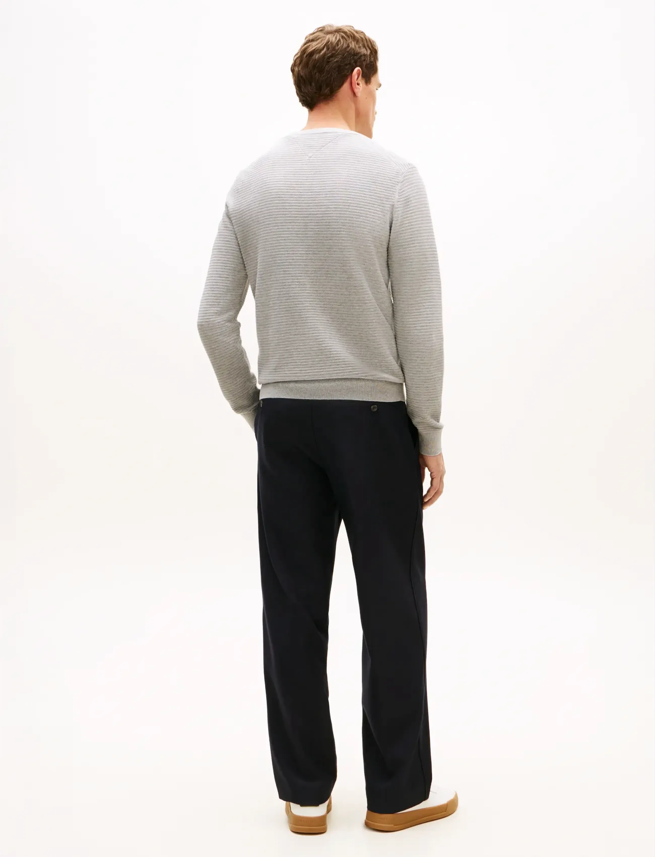 Tommy Hilfiger - SEASONAL STRUCTURE CNECK - rundhals - light grey heather - 3